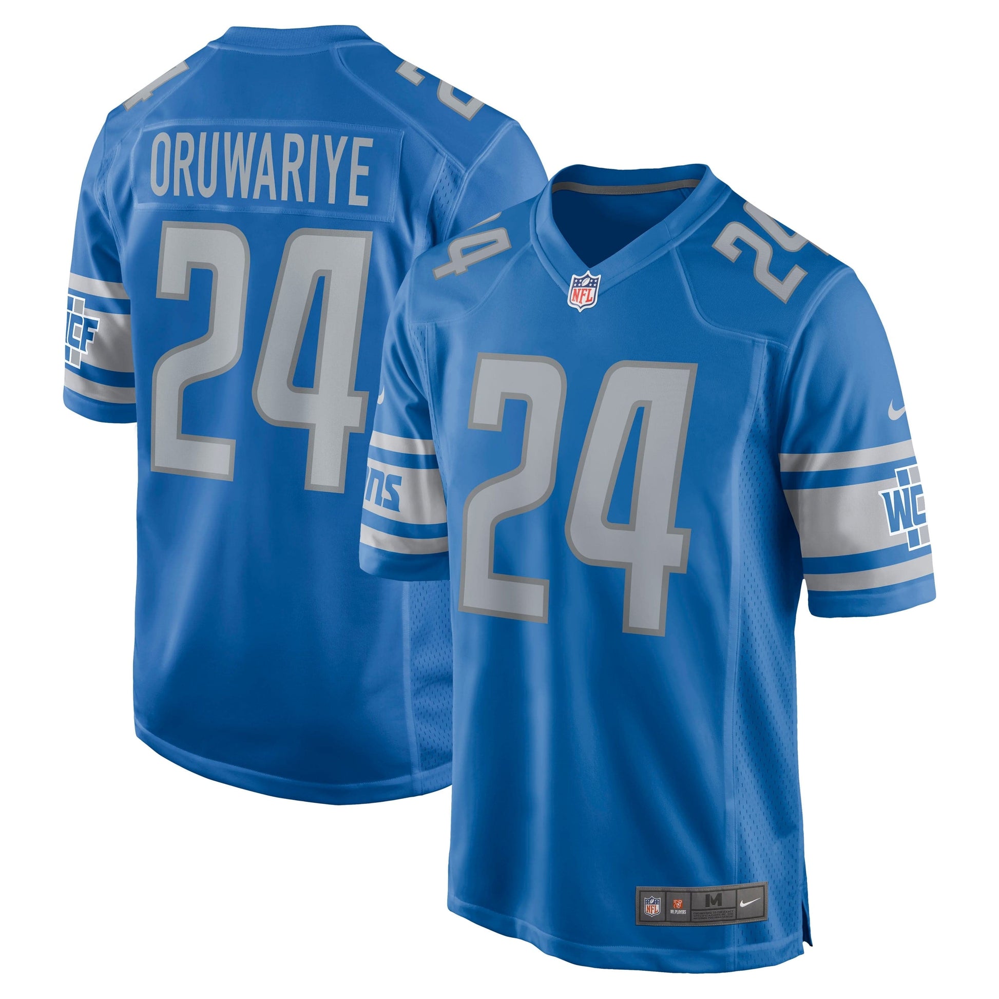Amani Oruwariye Detroit Lions Jersey football jersey product view 1