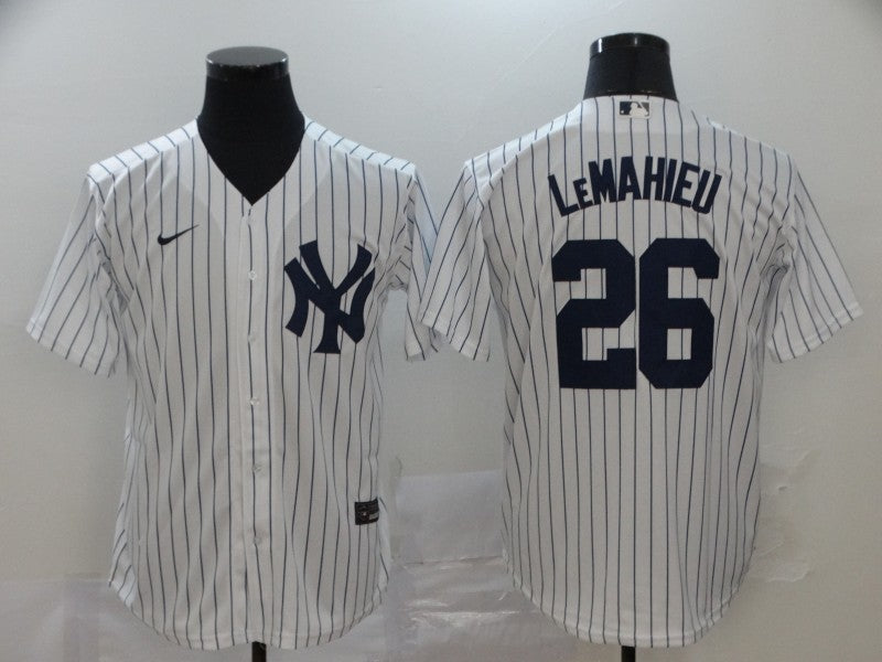 Men's New York Yankees DJ LeMahieu White Replica Baseball Jersey baseball jersey product view 1