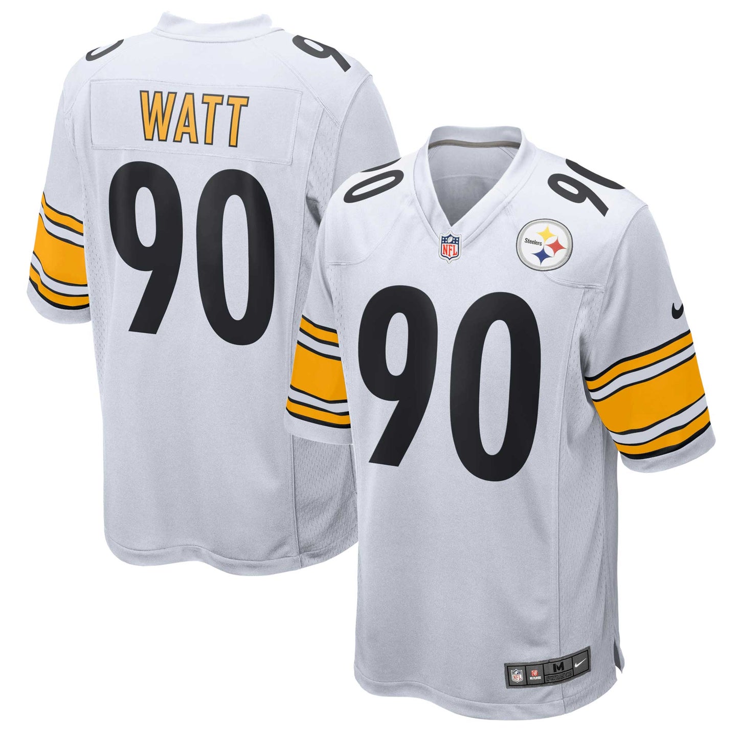 T.J. Watt Pittsburgh Steelers Game Jersey - White football jersey product view 1