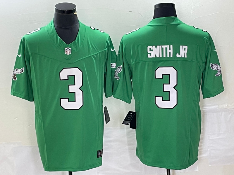 Men's Philadelphia Eagles Nolan Smith Kelly Green Game Jersey football jersey product view 1