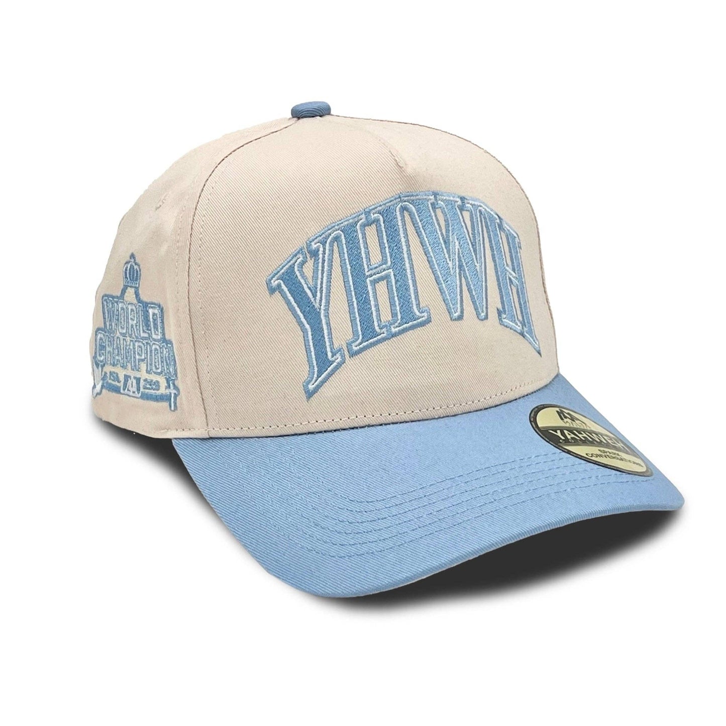 Yhwh Structured Snapback - Cream/Baby Blue Unisex T-shirt, Sweatshirt, Hoodie, Long Sleeve Tee - T-Shirt, Sweatshirt, Hoodie