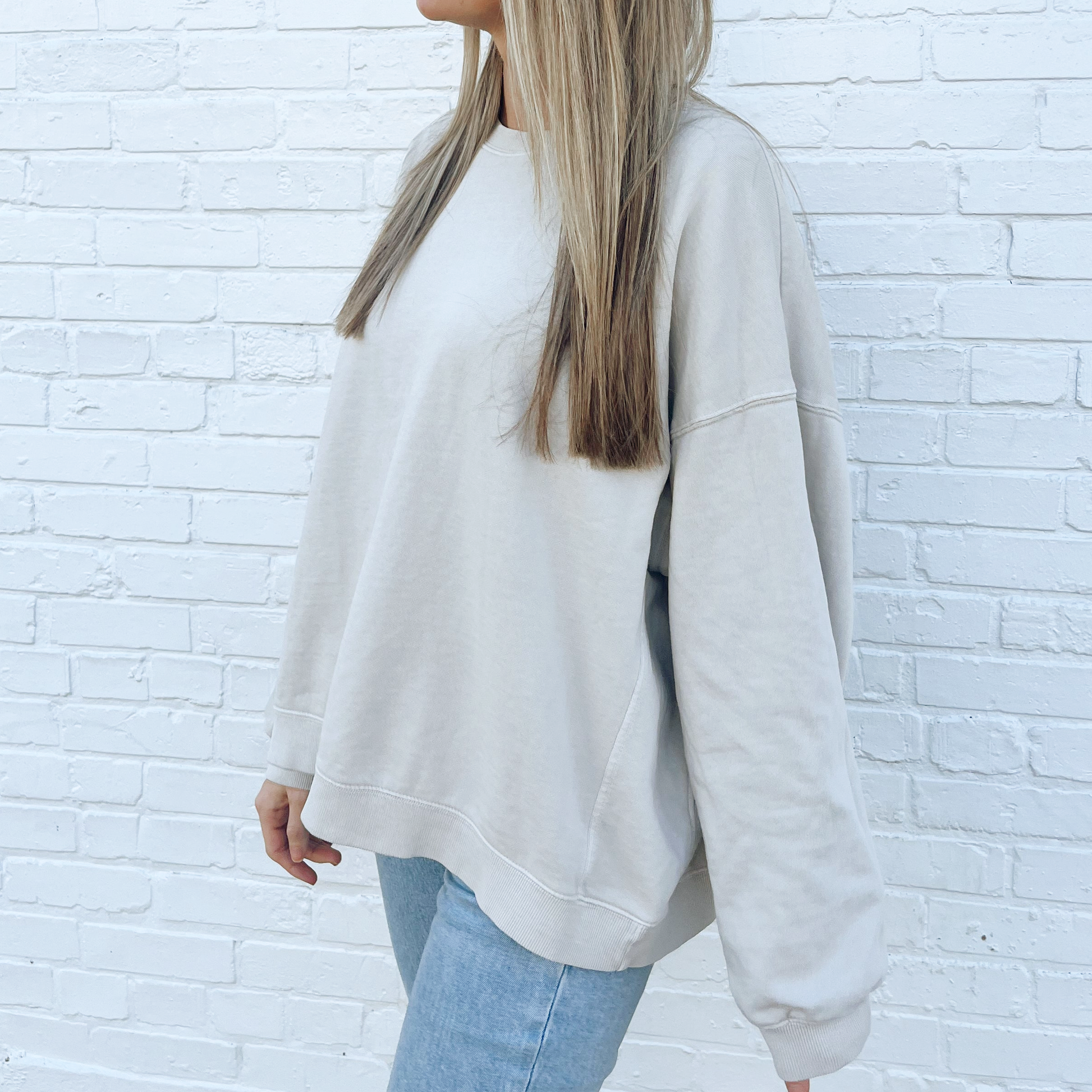 Bone Oversized Boxy Crew Unisex T-shirt, Sweatshirt, Hoodie, Long Sleeve Tee - T-Shirt, Sweatshirt, Hoodie