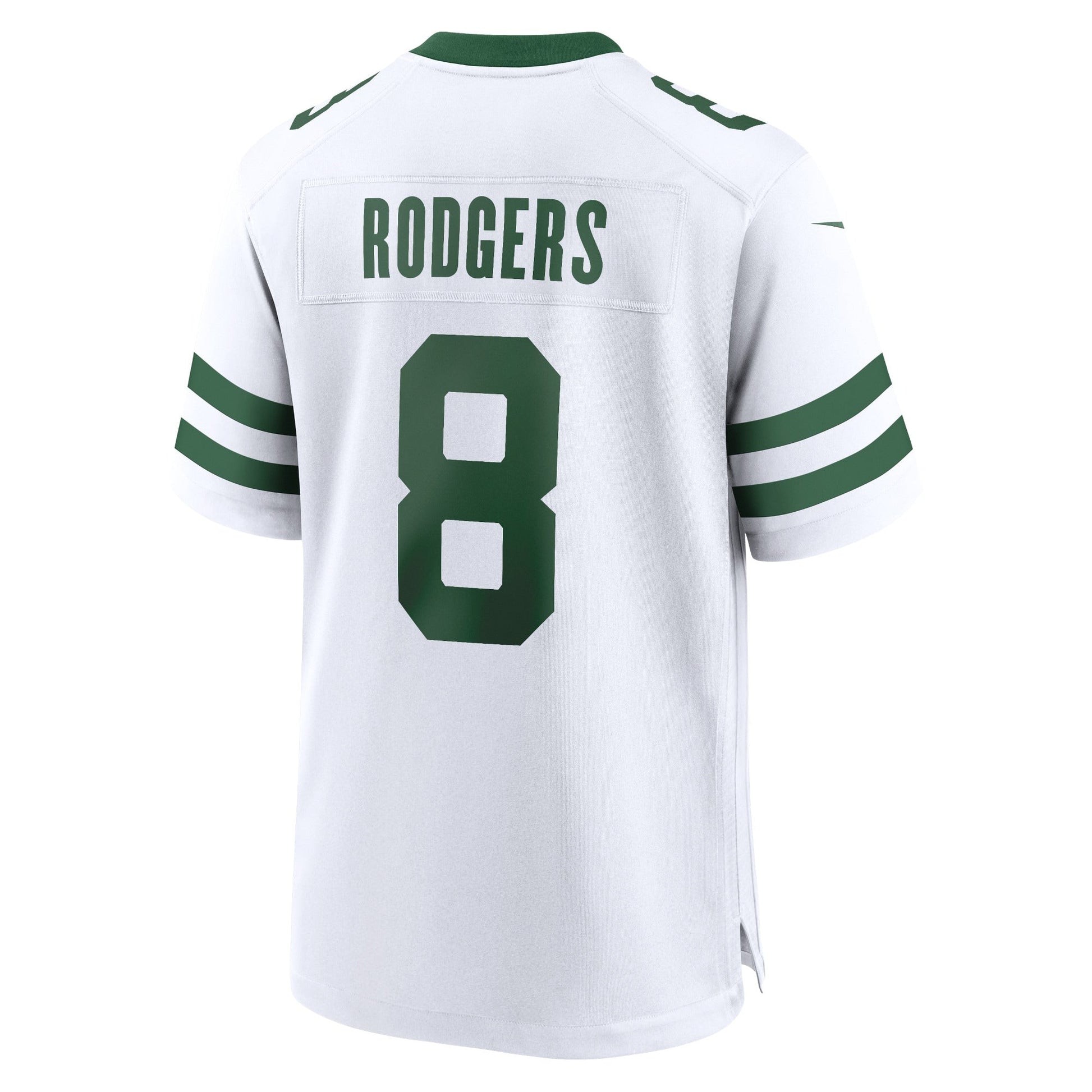 Aaron Rodgers New York Jets Game Jersey - Legacy White football jersey product view 3