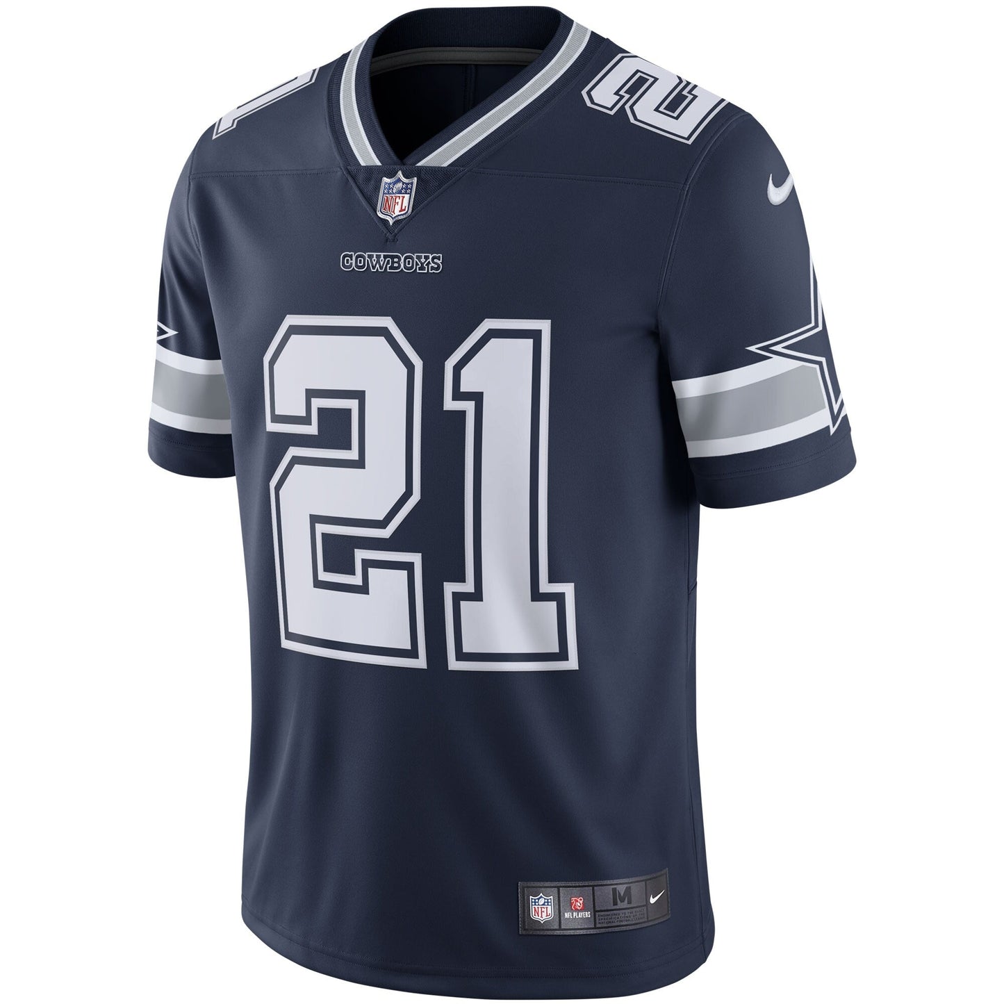 Dallas Cowboys Ezekiel Elliott Navy Vapor Limited Jersey football jersey product view 1