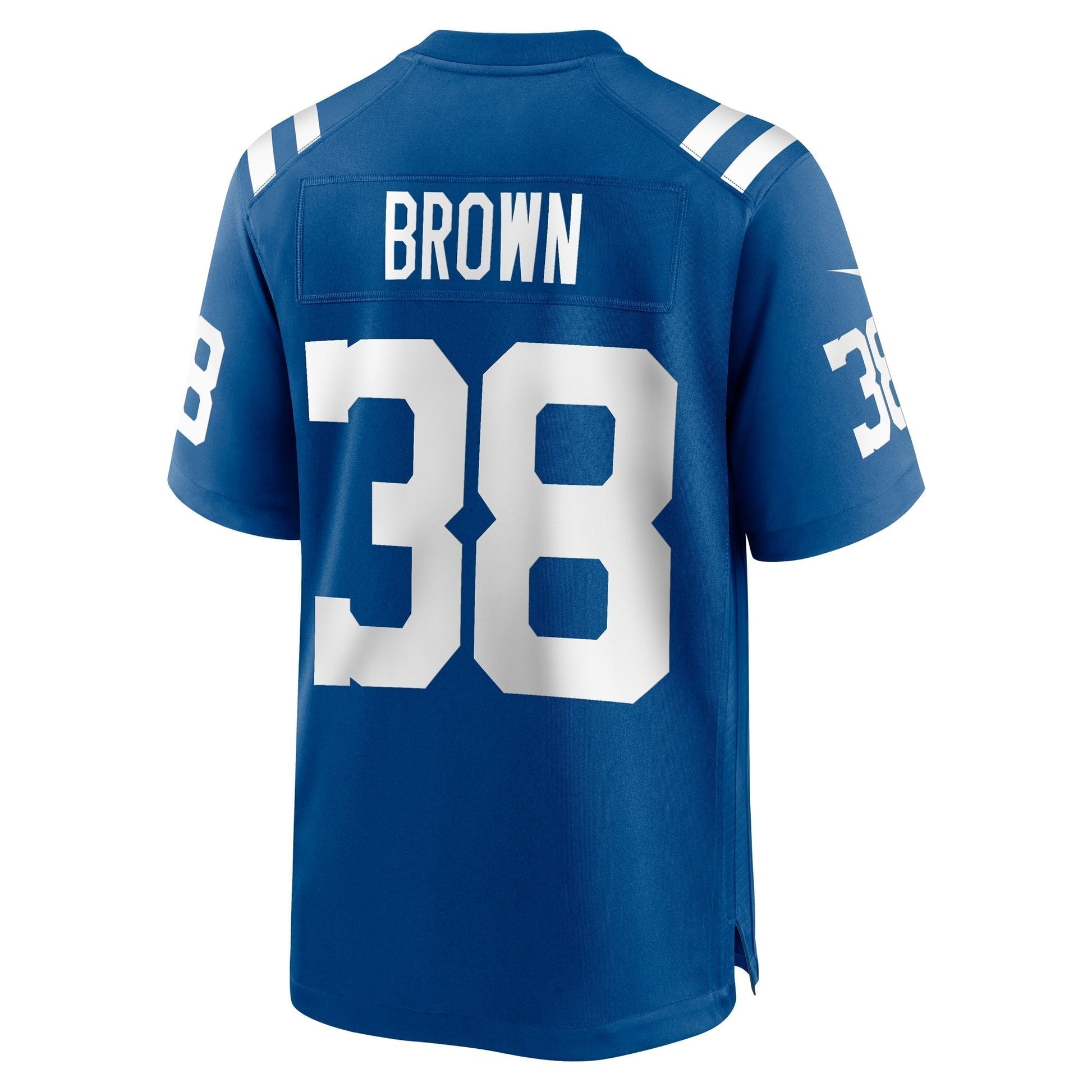 Pharaoh Brown Indianapolis Colts Game Jersey - Royal football jersey product view 3