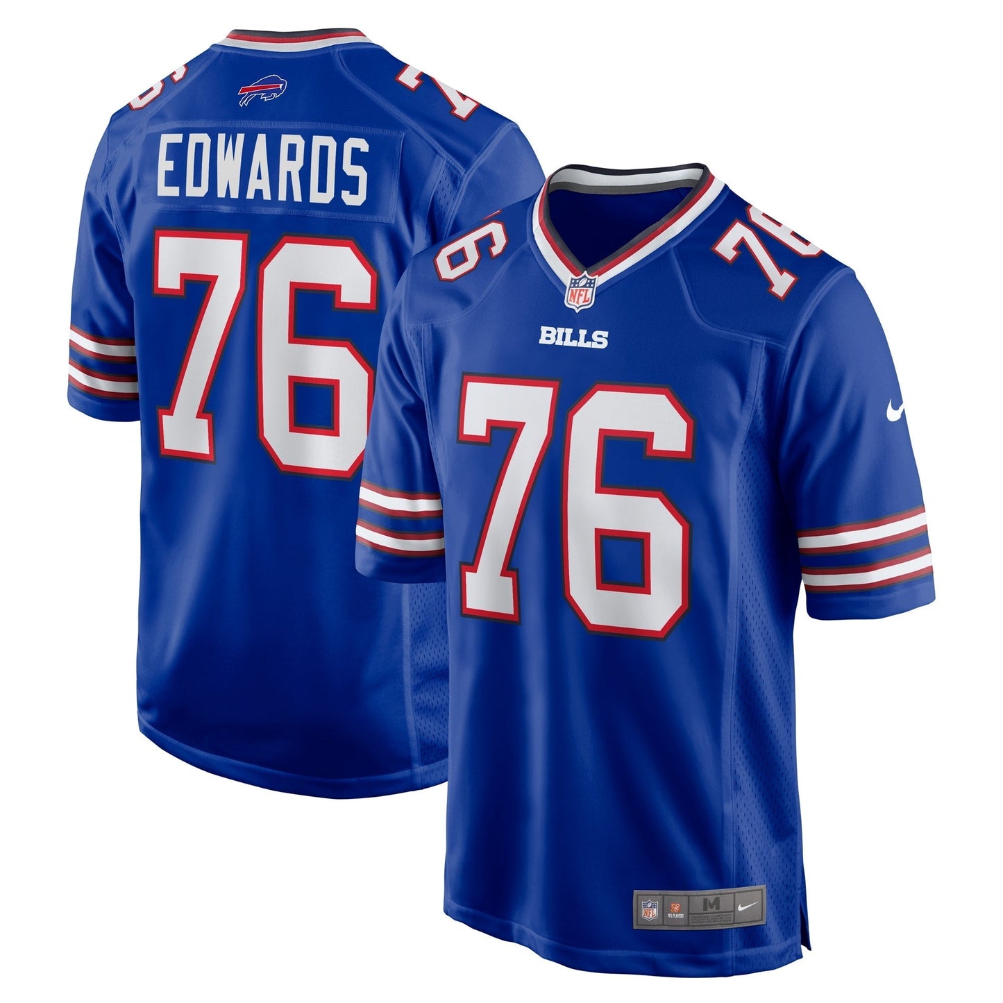 Buffalo Bills David Edwards Royal Game Jersey football jersey product view 1