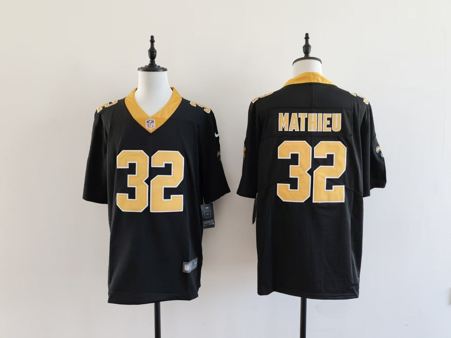 Men's New Orleans Saints Tyrann Mathieu Jersey-Black football jersey product view 1