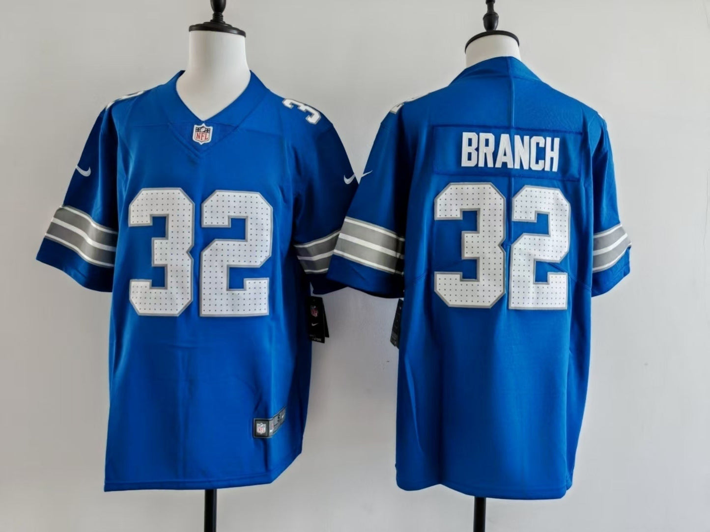 Men's Detroit Alex Brian Branch Jersey - Blue football jersey product view 1