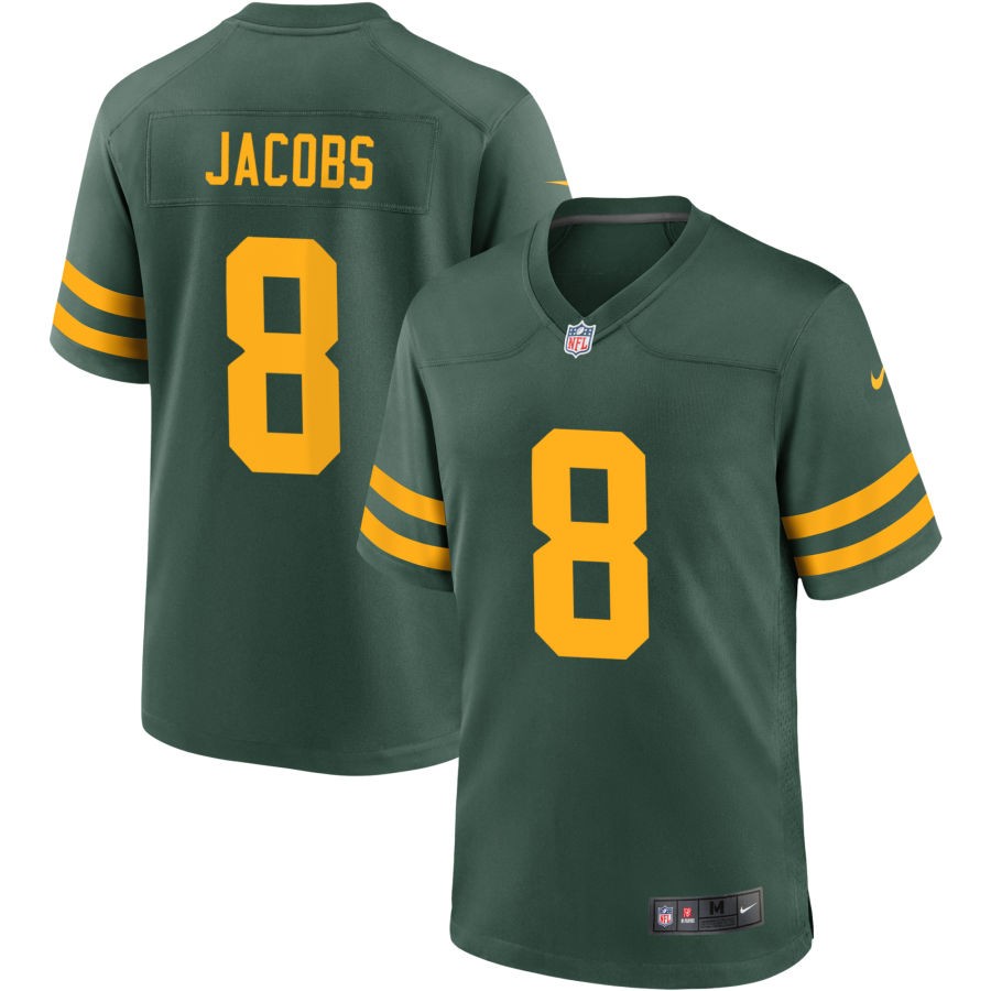 Josh Jacobs Green Bay Packers Jersey football jersey product view 1