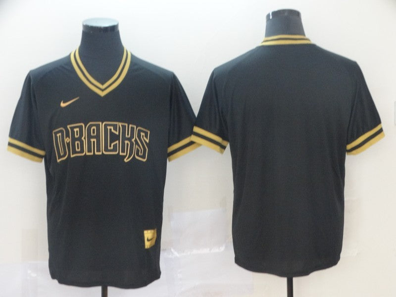 Men's Arizona Diamondbacks Black Alternate Replica Blank Jersey baseball jersey product view 1