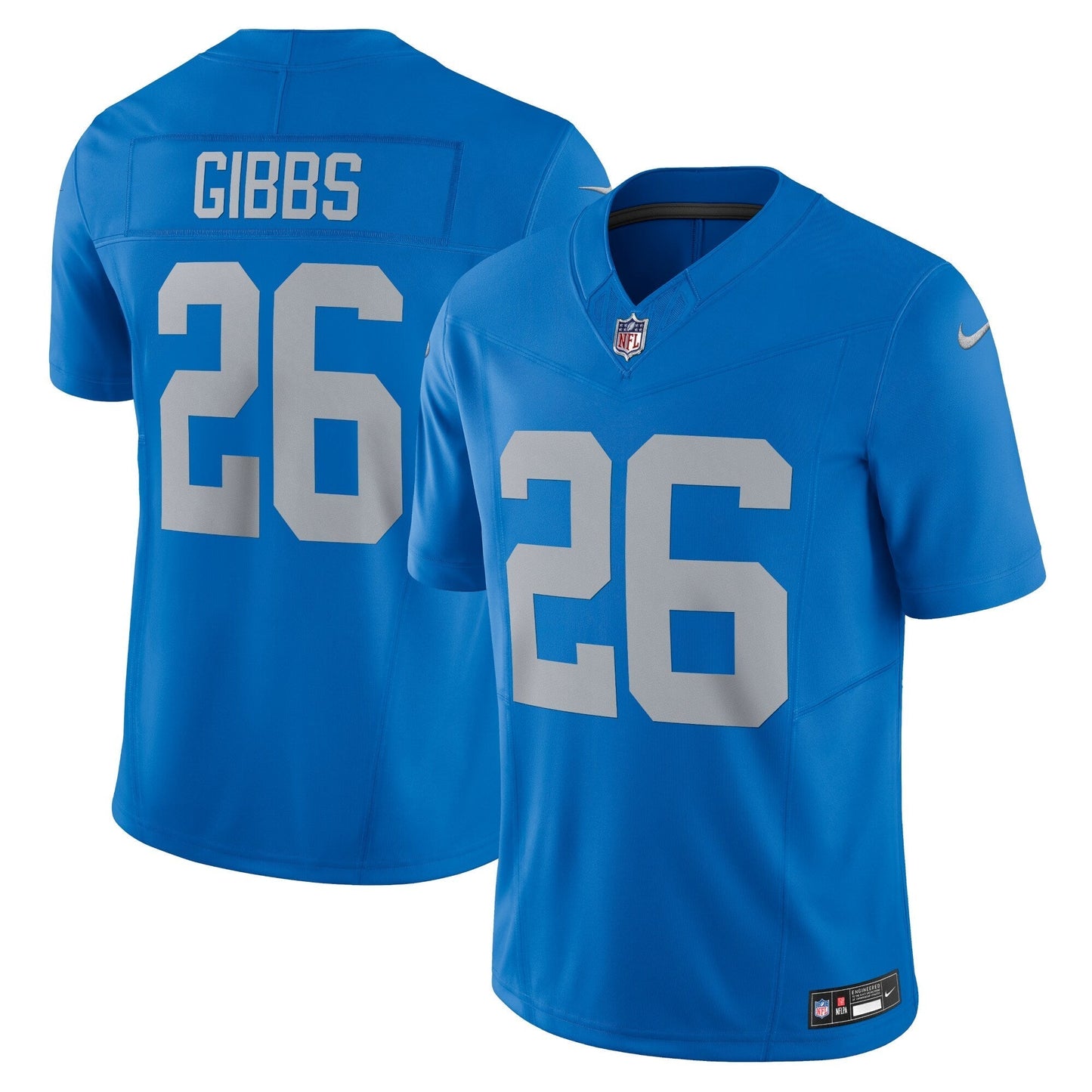 Jahmyr Gibbs Detroit Lions Vapor F.U.S.E. Alternate Limited Jersey - Blue football jersey product view 1