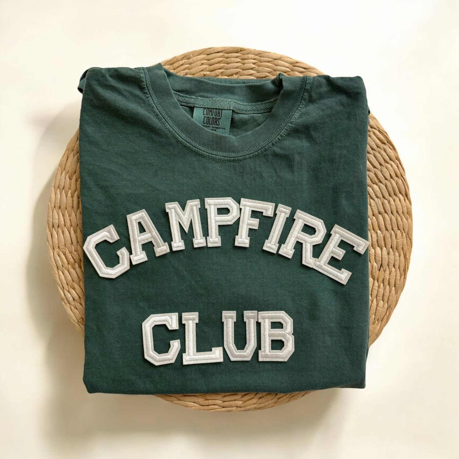 Campfire Club Comfort Colors Short Sleeve Shirt, Camping Tee Unisex T-shirt, Sweatshirt, Hoodie, Long Sleeve Tee - T-Shirt, Sweatshirt, Hoodie