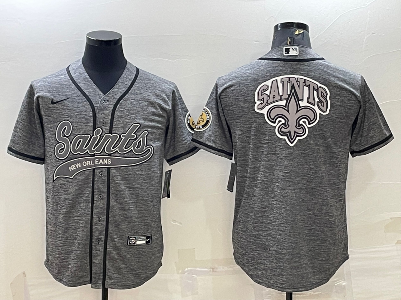 Men's New Orleans Saints Gray Game Jersey football jersey product view 1