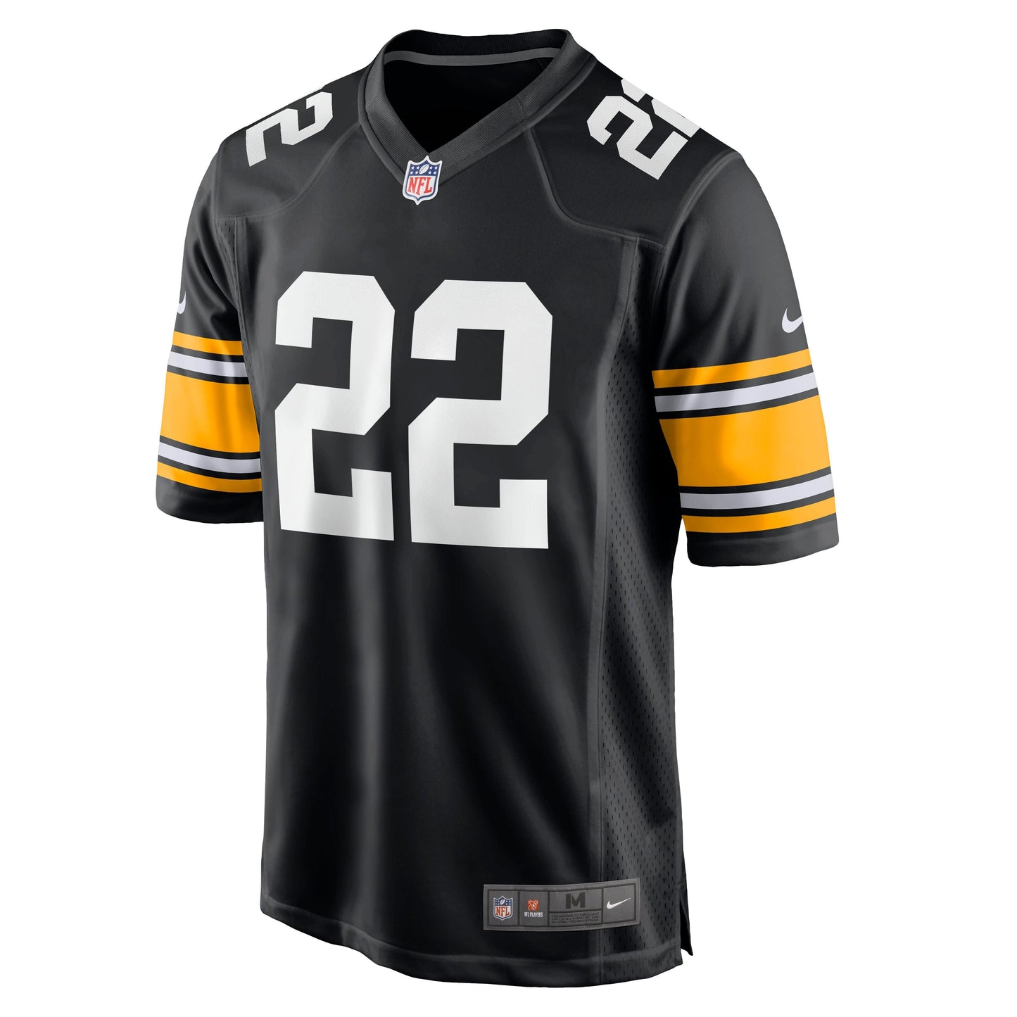 Najee Harris Pittsburgh Steelers Game Jersey - Black football jersey product view 2