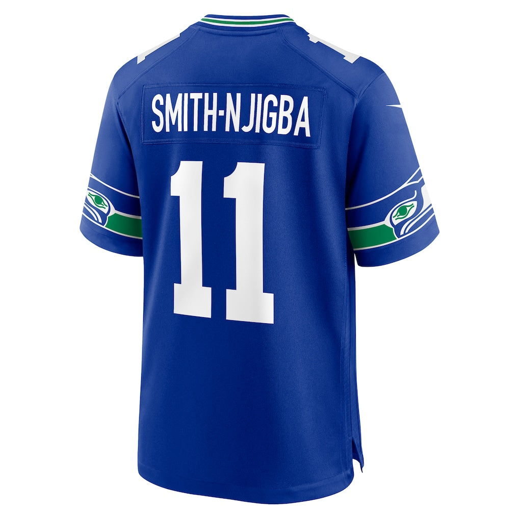 S.Seahawks #11 Jaxon Smith-Njigba Royal Alternate 50th Season Game Jersey football jersey product view 1