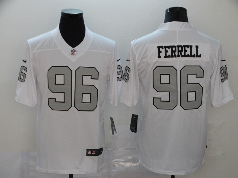 Men's Las Vegas Raiders Clelin Ferrell #96 White Game Jersey1 football jersey product view 1