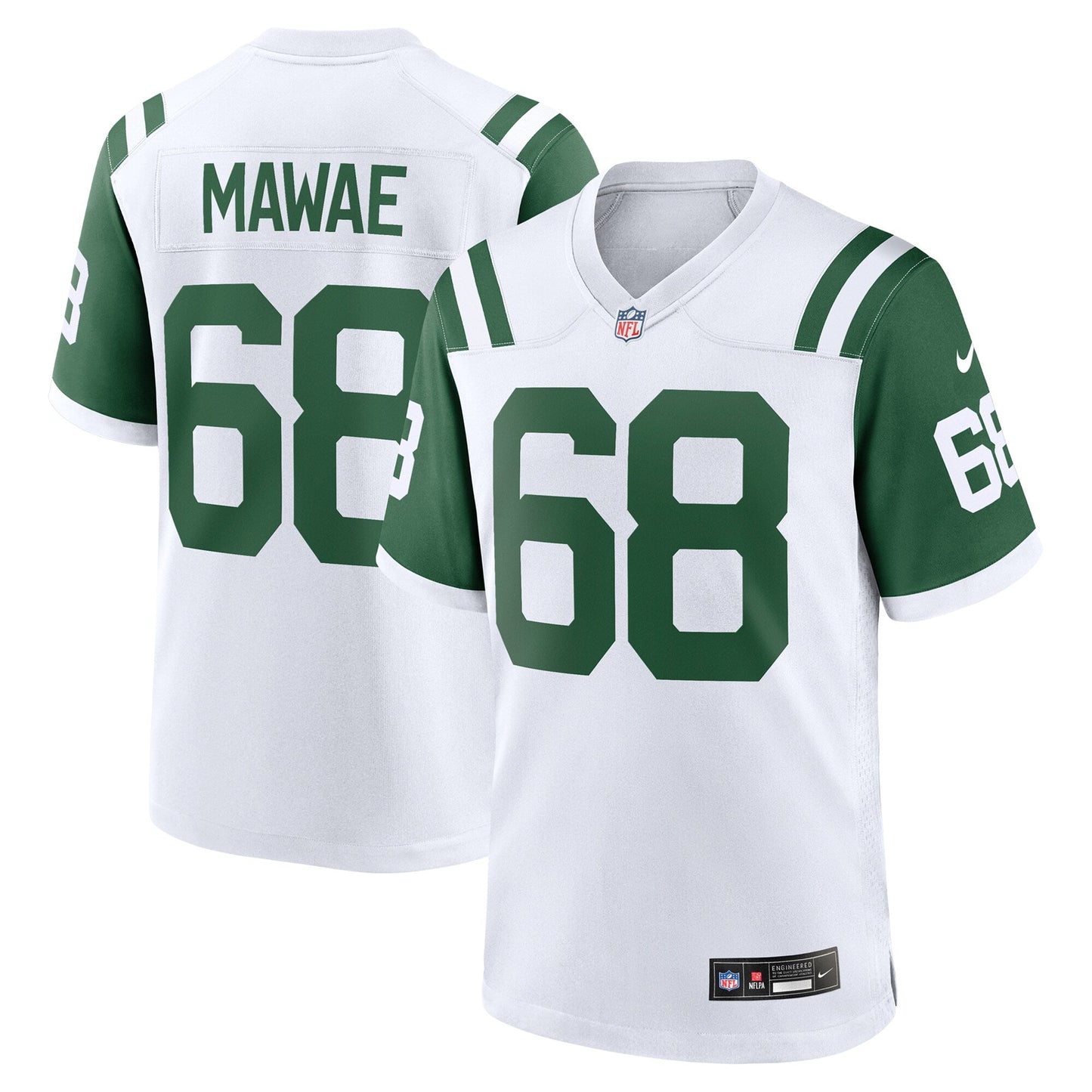 Kevin Mawae New York Jets Classic Alternate Retired Game Jersey - White football jersey product view 1