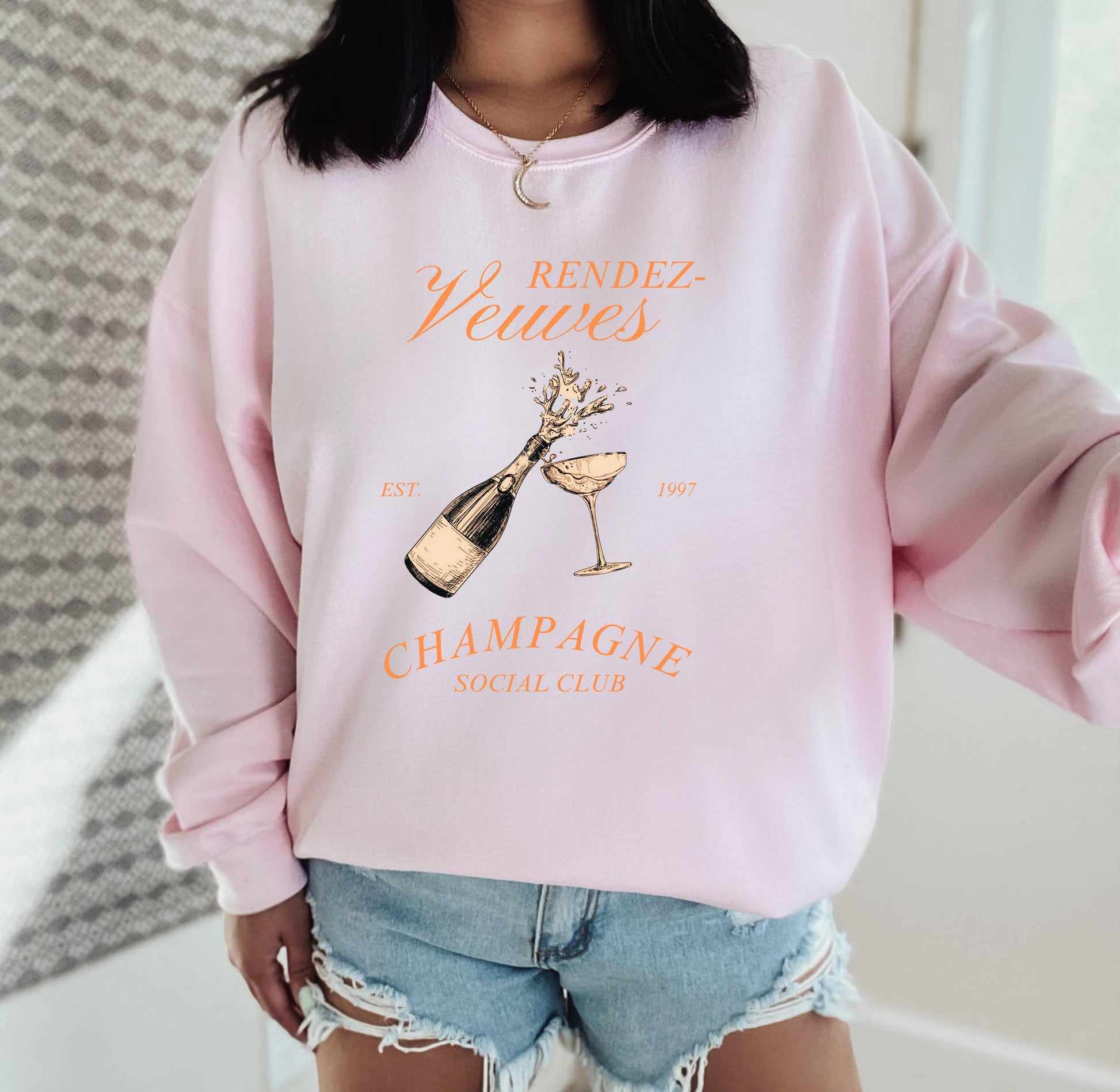 Champagne Social Club, Champagne Sweatshirt, Trendy Unisex T-shirt, Sweatshirt, Hoodie, Long Sleeve Tee - T-Shirt, Sweatshirt, Hoodie