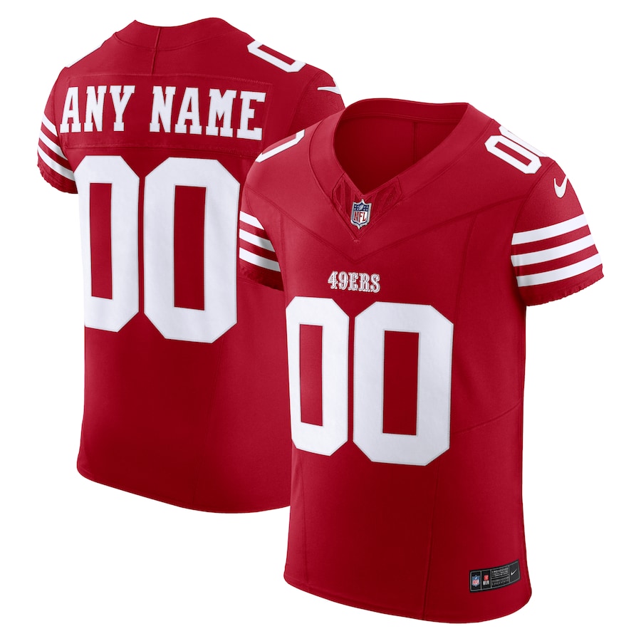 Men's Scarlet San Francisco 49ers Vapor F.U.S.E. Elite Custom Jersey football jersey product view 1