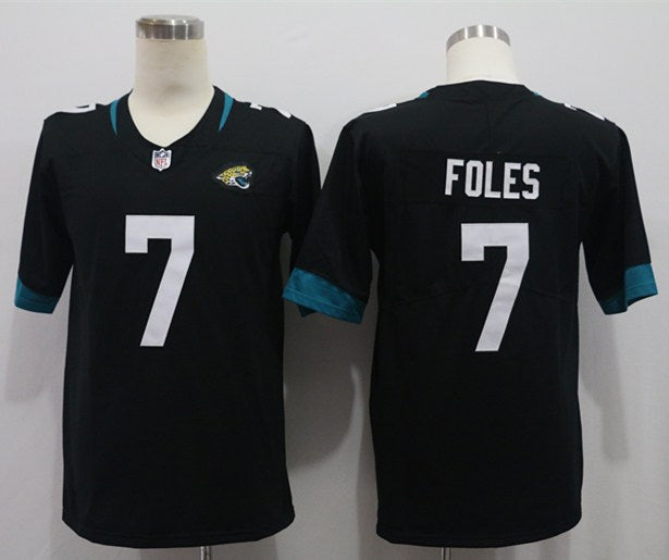 Men's Jacksonville Jaguars Nick Foles #7 Black Game Jersey1 football jersey product view 1