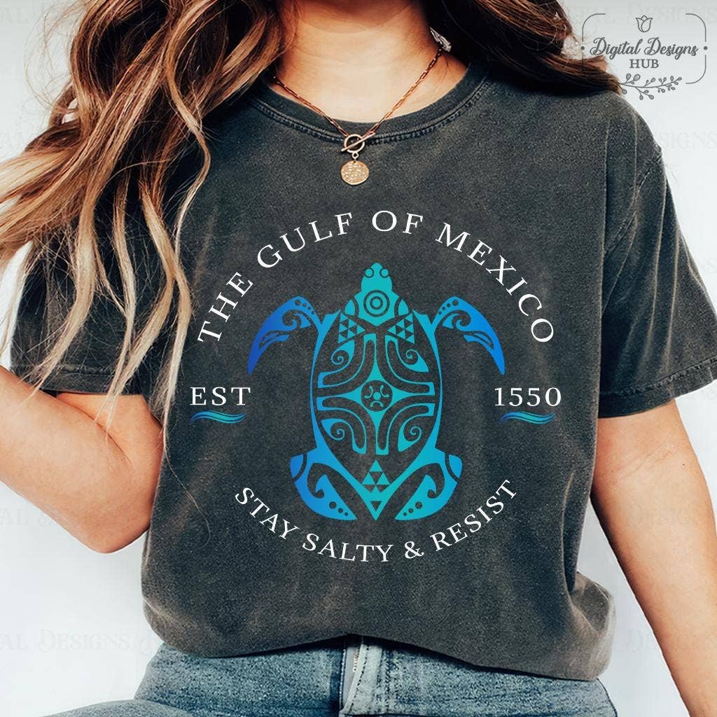 Gulf of Mexico Stay Salty & Resist Tee - Mexico Lover Gift Unisex T-shirt, Sweatshirt, Hoodie, Long Sleeve Tee - T-Shirt, Sweatshirt, Hoodie