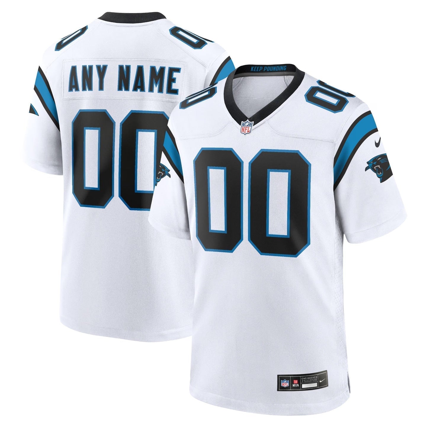 Custom Carolina Panthers Jersey football jersey product view 1