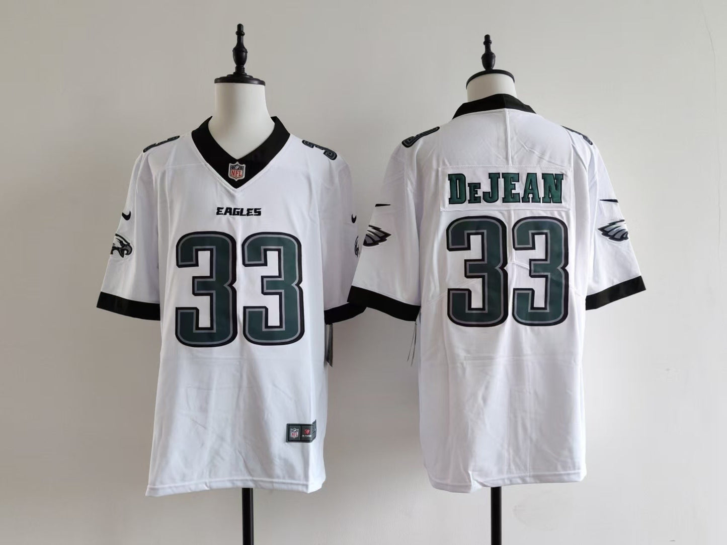 Men's Philadelphia Eagles Cooper DeJean Jersey-white football jersey product view 1