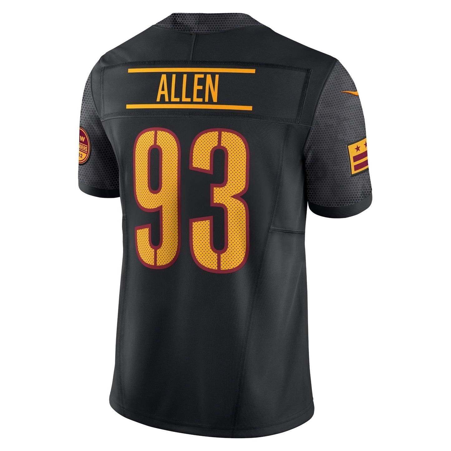 Jonathan Allen Washington Commanders Alternate Vapor F.U.S.E. Limited Jersey - Black football jersey product view 3