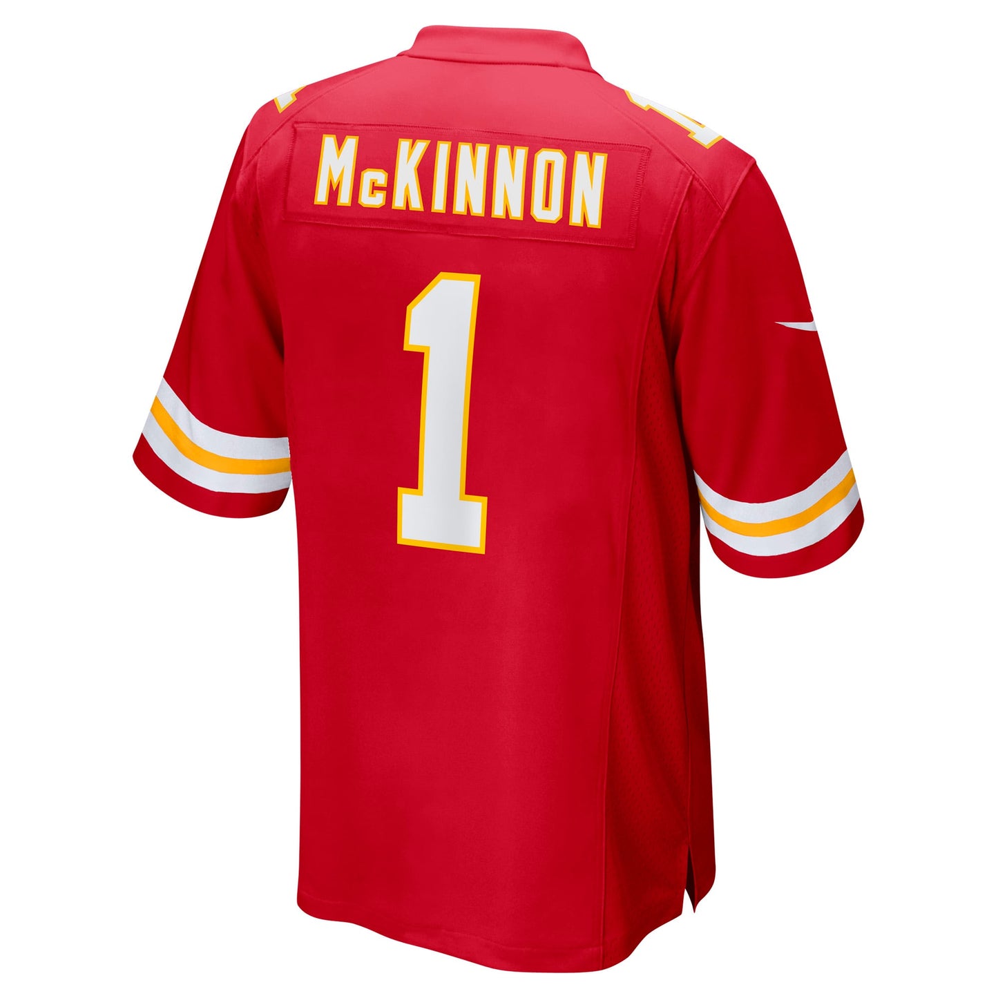 Jerick McKinnon Kansas City Chiefs Game Jersey - Red football jersey product view 3