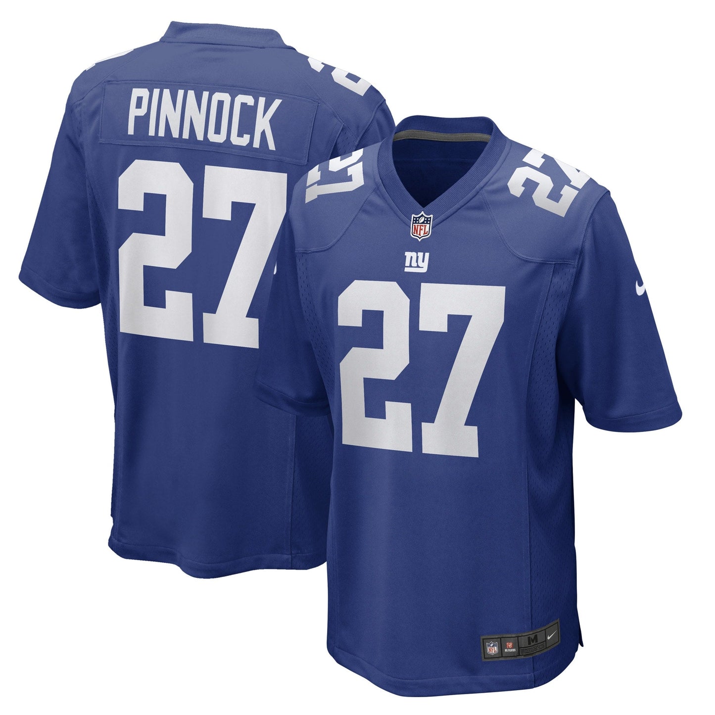 Jason Pinnock New York Giants Game Jersey - Royal football jersey product view 1