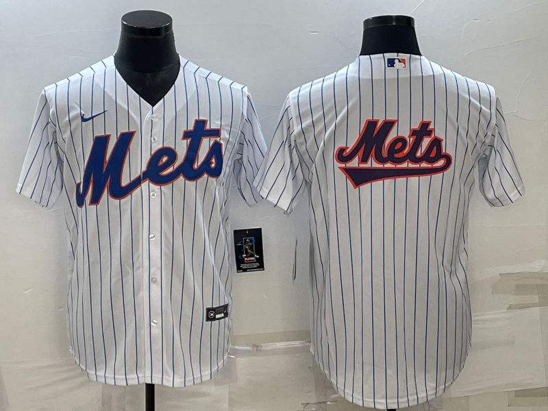 Men's New York Mets White Home Replica Team Jersey baseball jersey product view 1