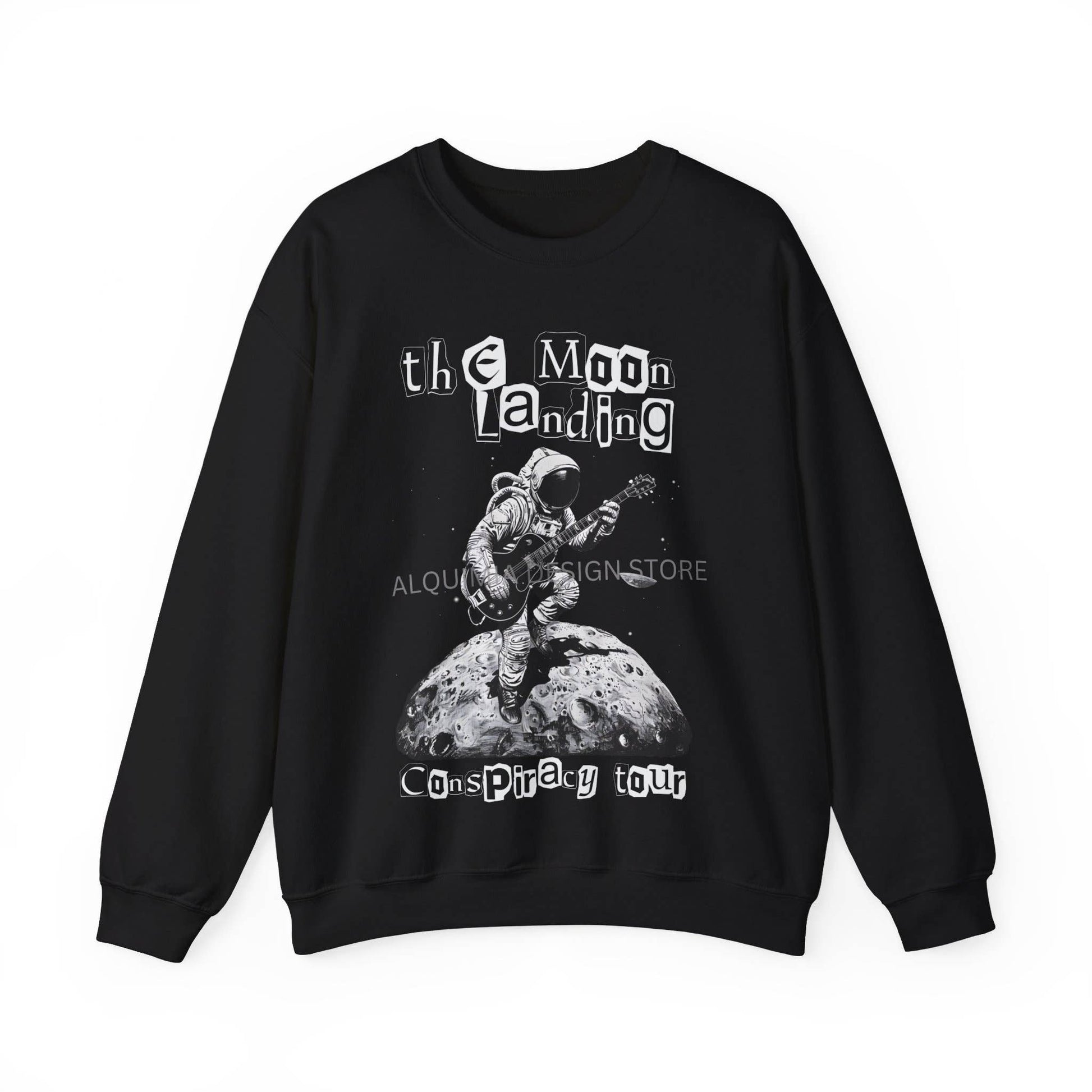 The Moon Landing Conspiracy Tour Sweatshirt  Cryptid Shirt Unisex T-shirt, Sweatshirt, Hoodie, Long Sleeve Tee - T-Shirt, Sweatshirt, Hoodie