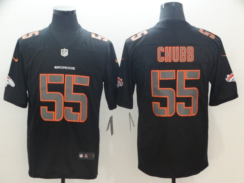 Men's Denver Broncos Bradley Chubb #55 Black Player Game Jersey1 football jersey product view 1
