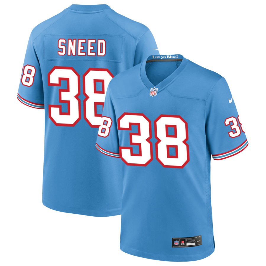 LJarius Sneed Tennessee Titans Jersey football jersey product view 1