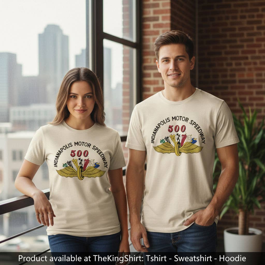 Indy 500 Speed Wings Logo Tee - Race Day Ready Unisex T-shirt, Sweatshirt, Hoodie, Long Sleeve Tee - T-Shirt, Sweatshirt, Hoodie