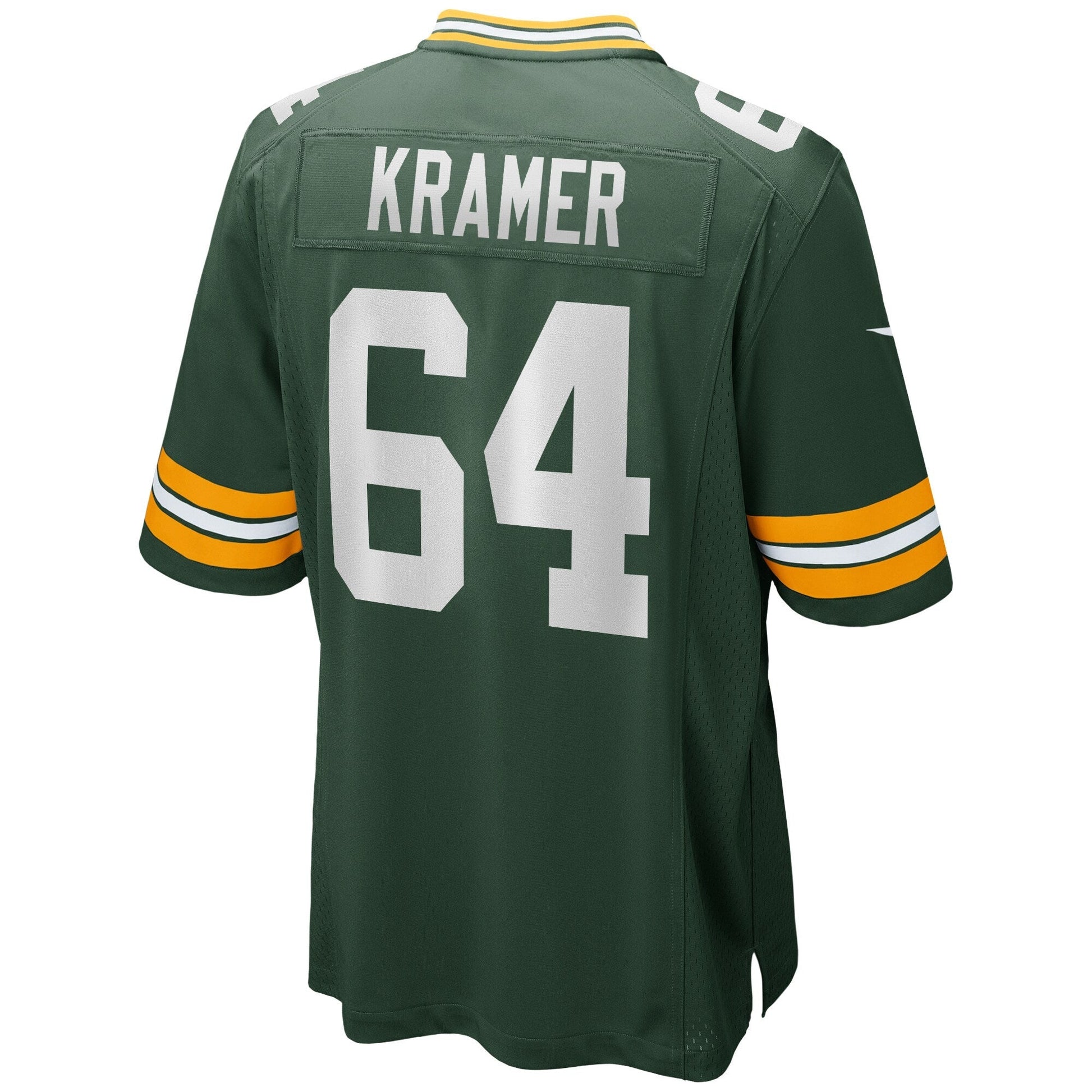 Jerry Kramer Green Bay Packers Game Retired Jersey - Green football jersey product view 3