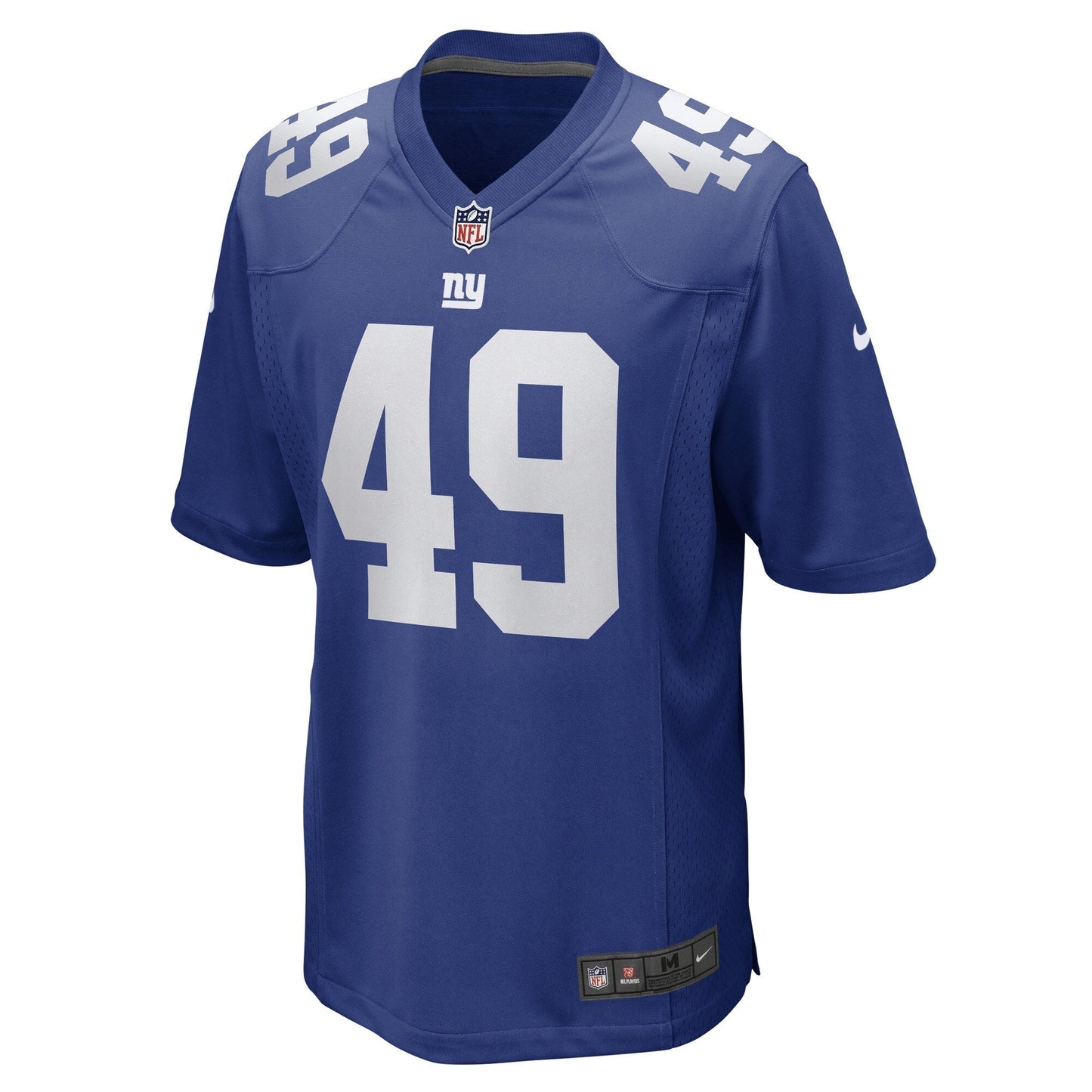 Tomon Fox New York Giants Game Jersey - Royal football jersey product view 2