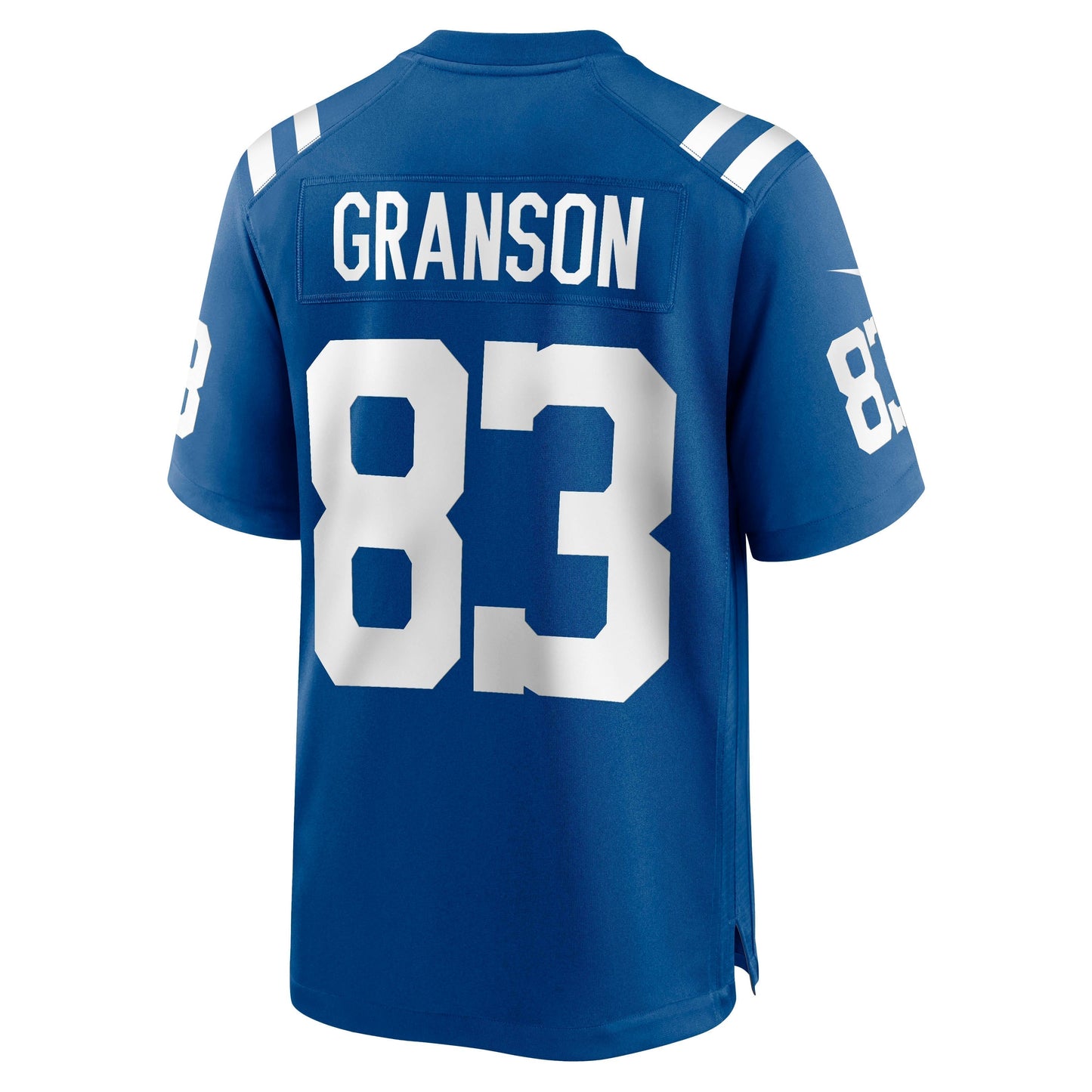 Kylen Granson Indianapolis Colts Game Jersey - Royal football jersey product view 3