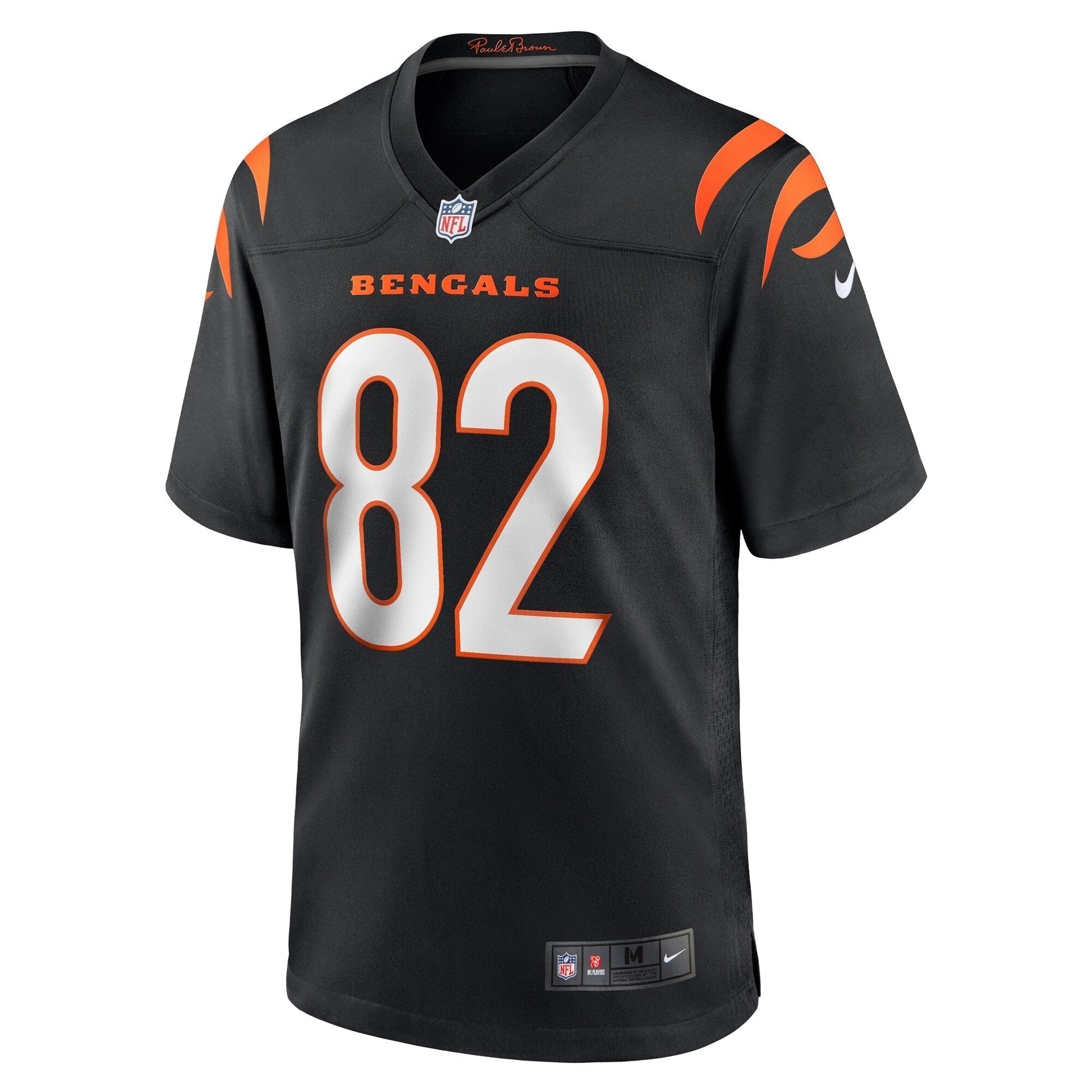 Zach Gentry Cincinnati Bengals Game Jersey - Black football jersey product view 2