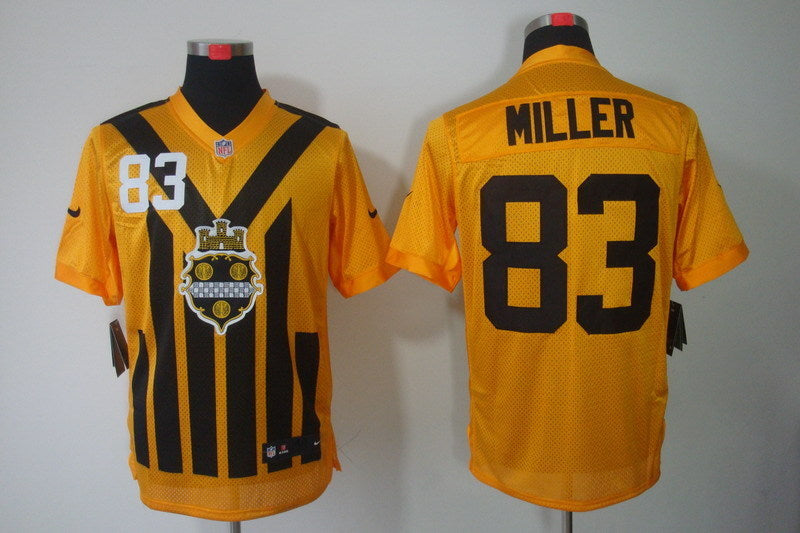Men's Pittsburgh Steelers Heath Miller #83 Gold Game Jerseys football jersey product view 1