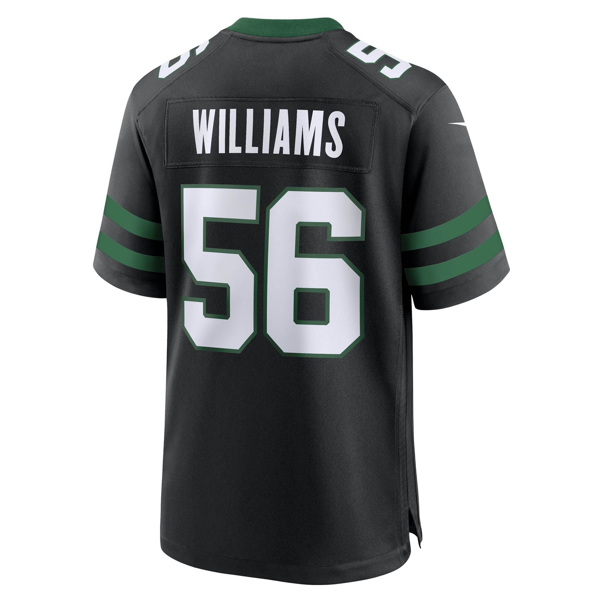 Quincy Williams New York Jets Alternate Game Jersey - Legacy Black football jersey product view 3