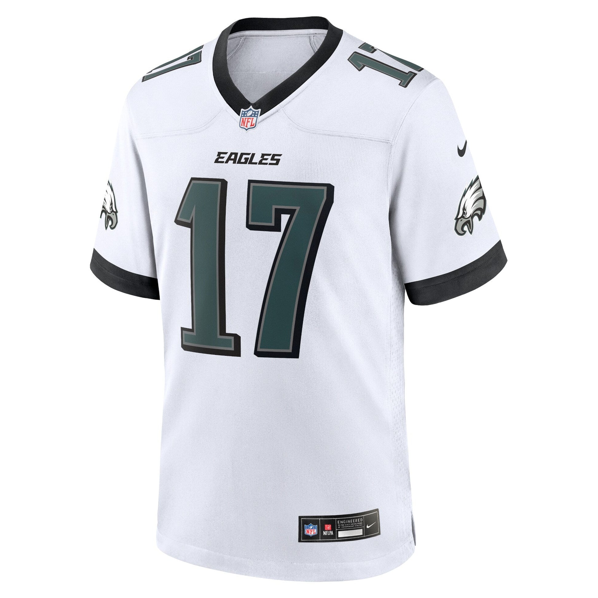 Nakobe Dean Philadelphia Eagles White Game Jersey - White football jersey product view 2