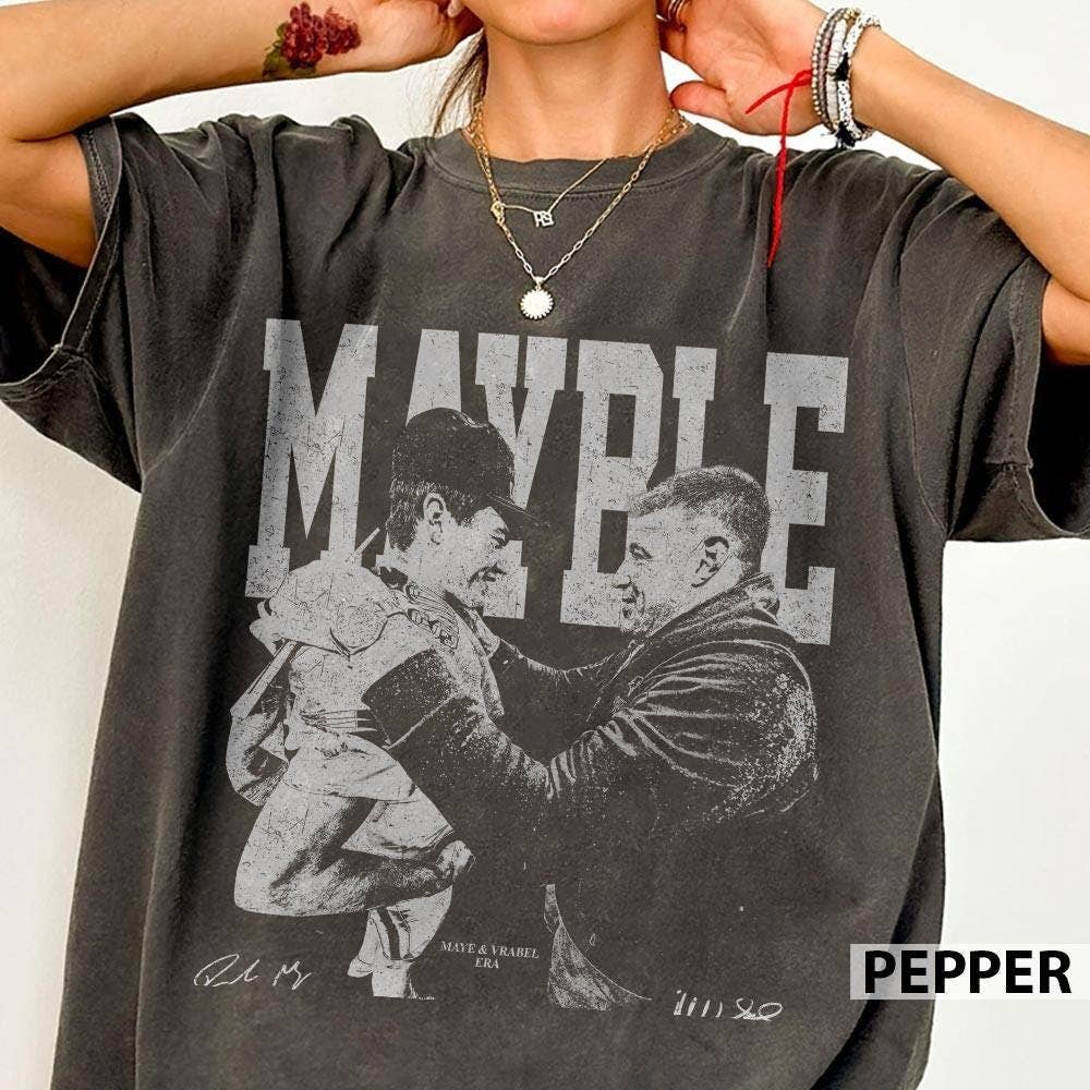 Drake-Maye Vrabel Era Football Vintage Comfort Unisex T-shirt, Sweatshirt, Hoodie, Long Sleeve Tee - T-Shirt, Sweatshirt, Hoodie