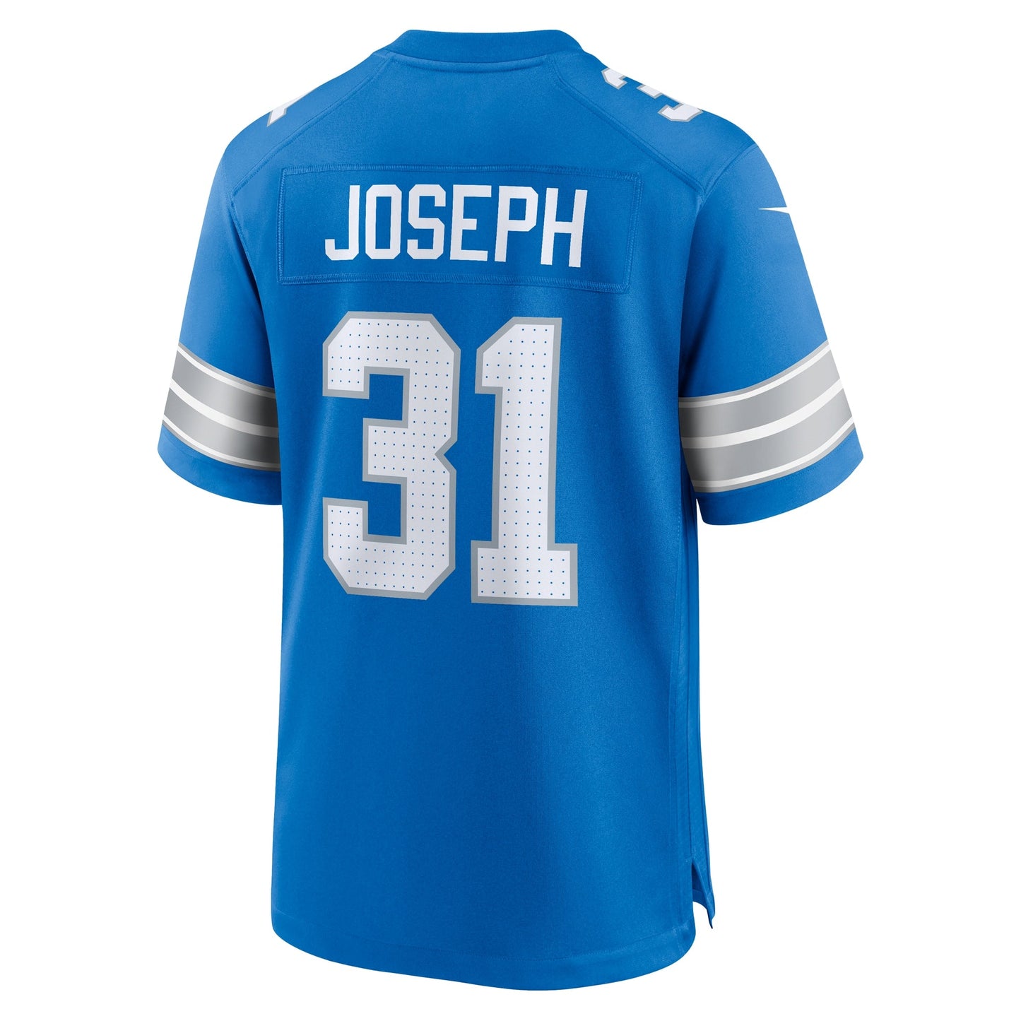 Kerby Joseph Detroit Lions Team Game Jersey - Blue football jersey product view 3