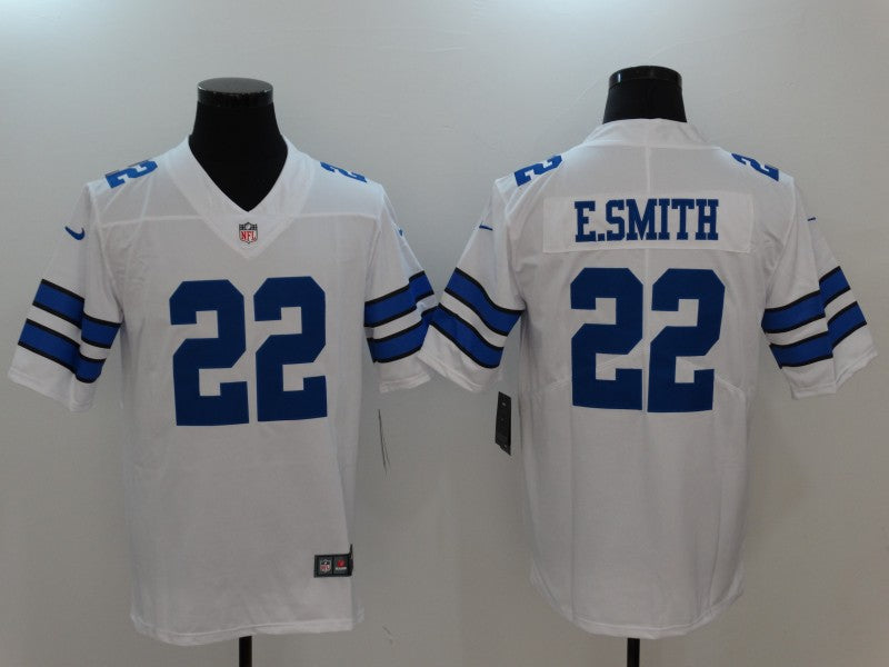 Men's Dallas Cowboys Emmitt Smith #22 White Fashion Game Jersey1 football jersey product view 1
