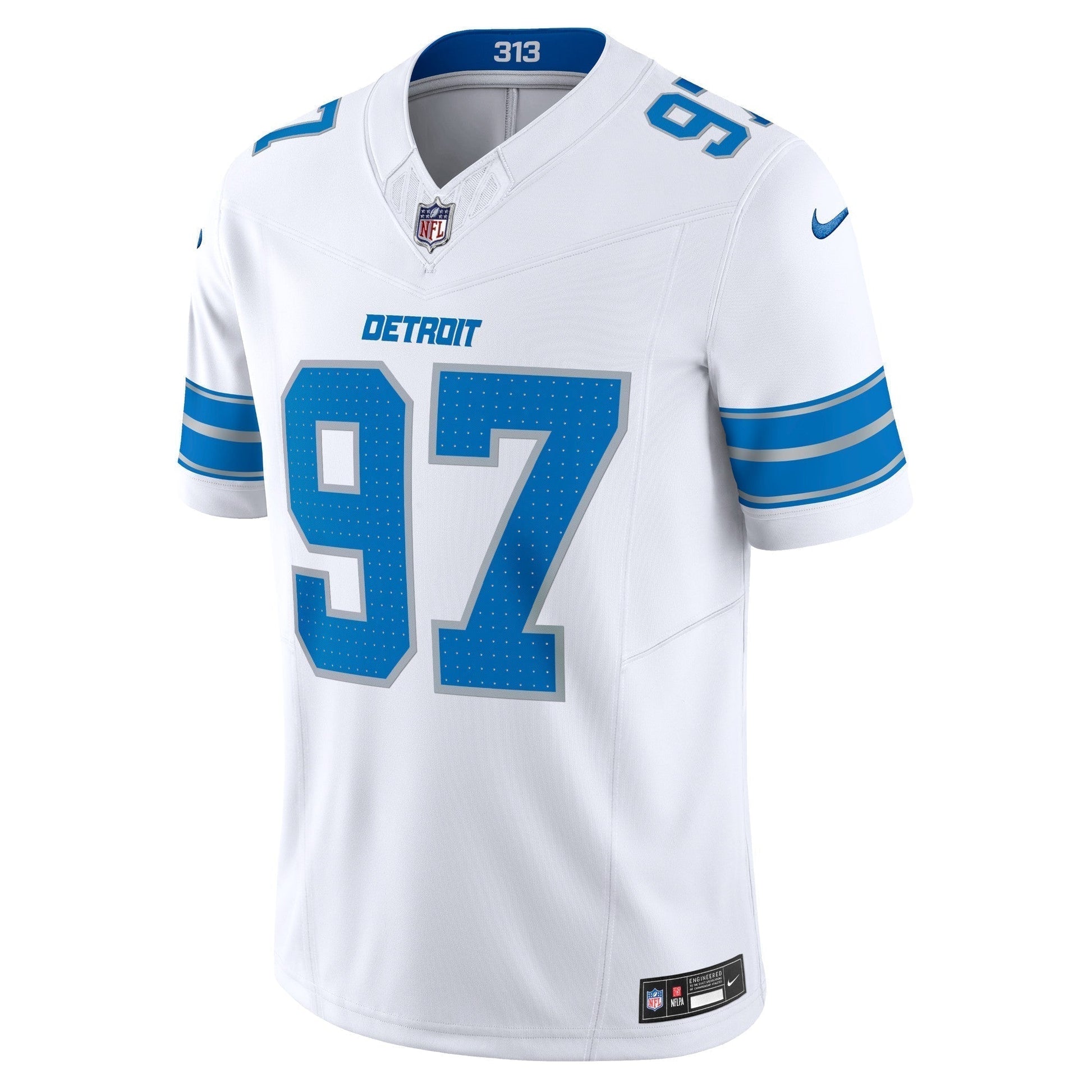 Aidan Hutchinson Detroit Lions Vapor F.U.S.E. Limited Jersey - White football jersey product view 2