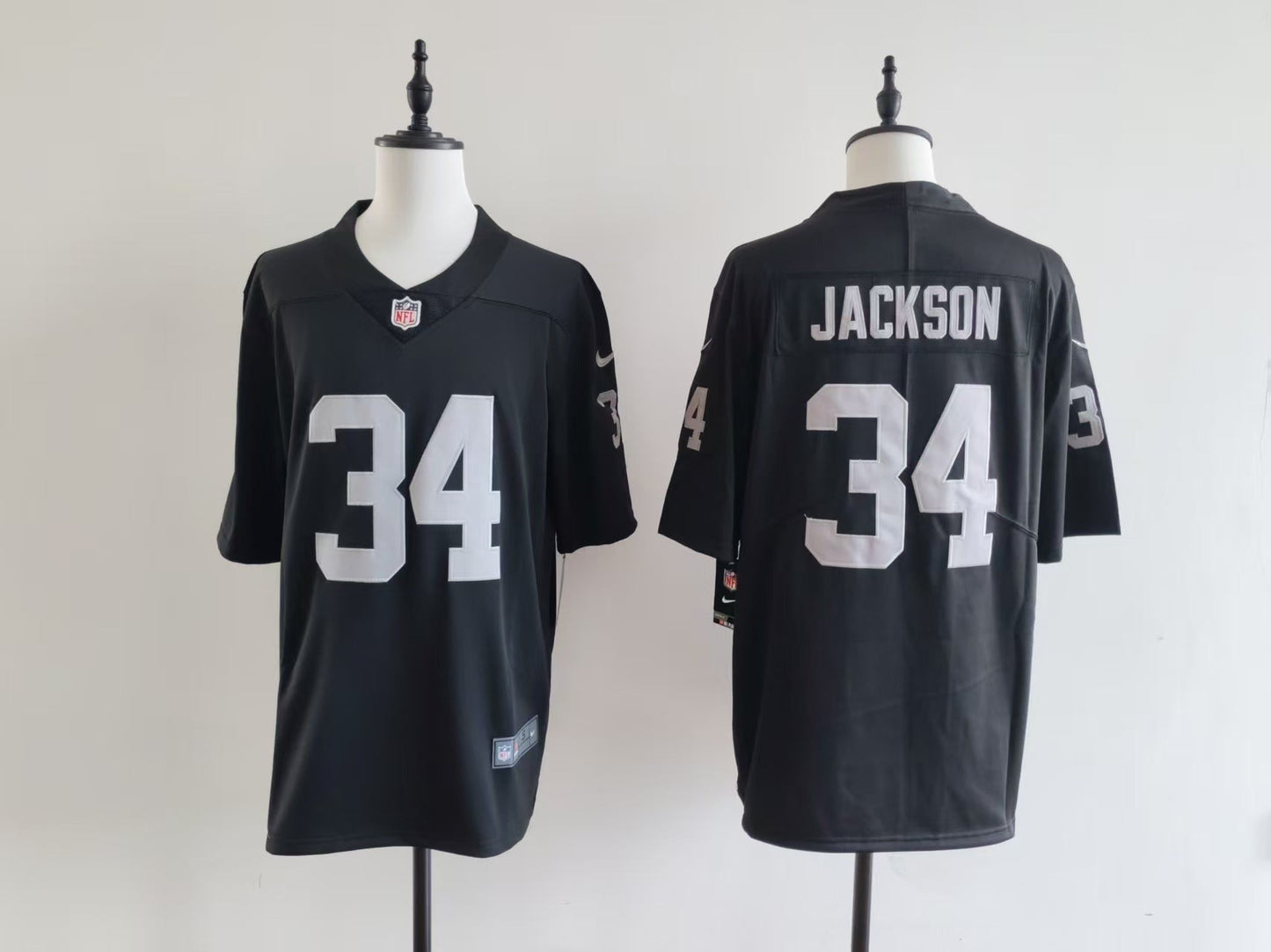 Men's Oakland Raiders Bo Jackson Jersey - Black football jersey product view 1