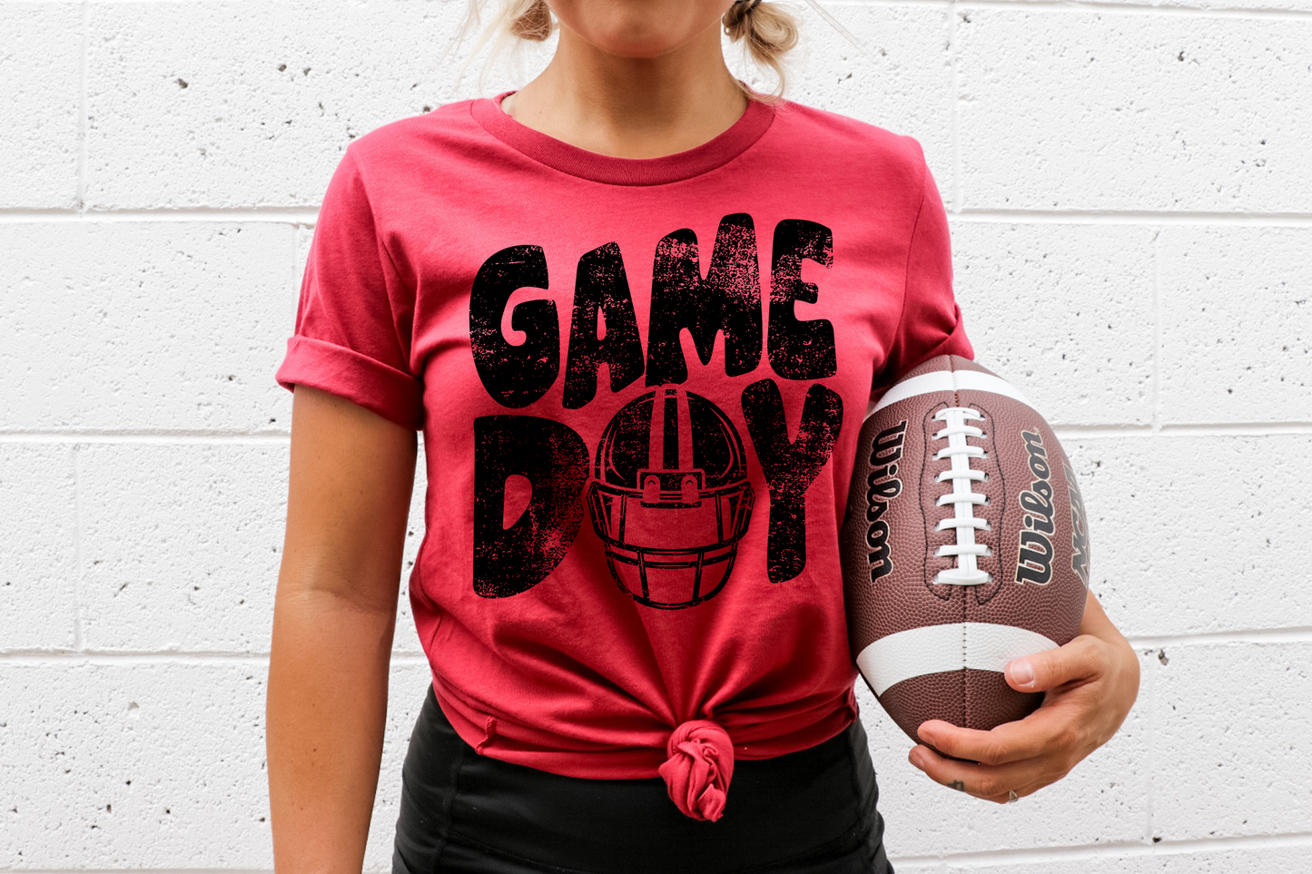 Game Day Football Helmet Printed Tee Unisex T-shirt, Sweatshirt, Hoodie, Long Sleeve Tee - T-Shirt, Sweatshirt, Hoodie