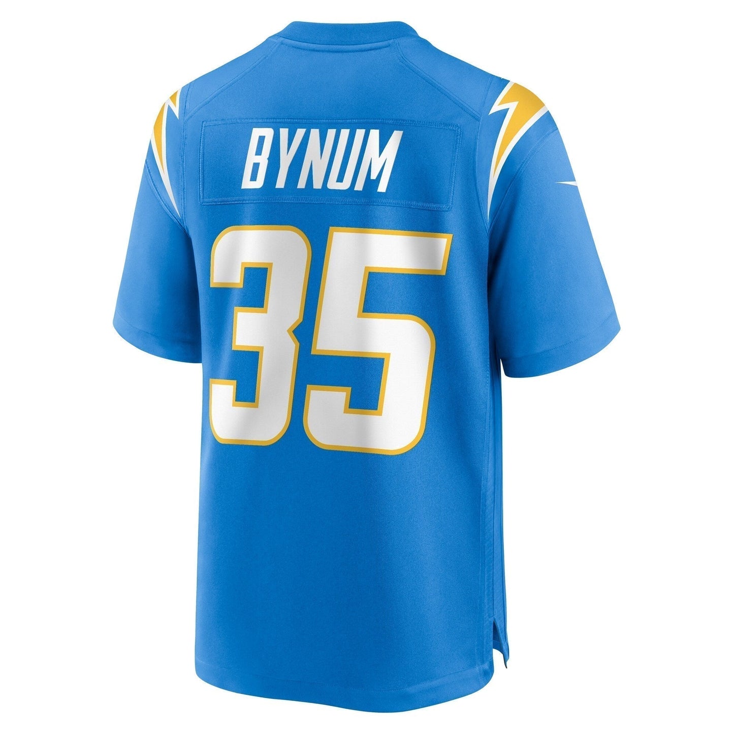 Terrell Bynum Los Angeles Chargers Team Game Jersey - Powder Blue football jersey product view 3
