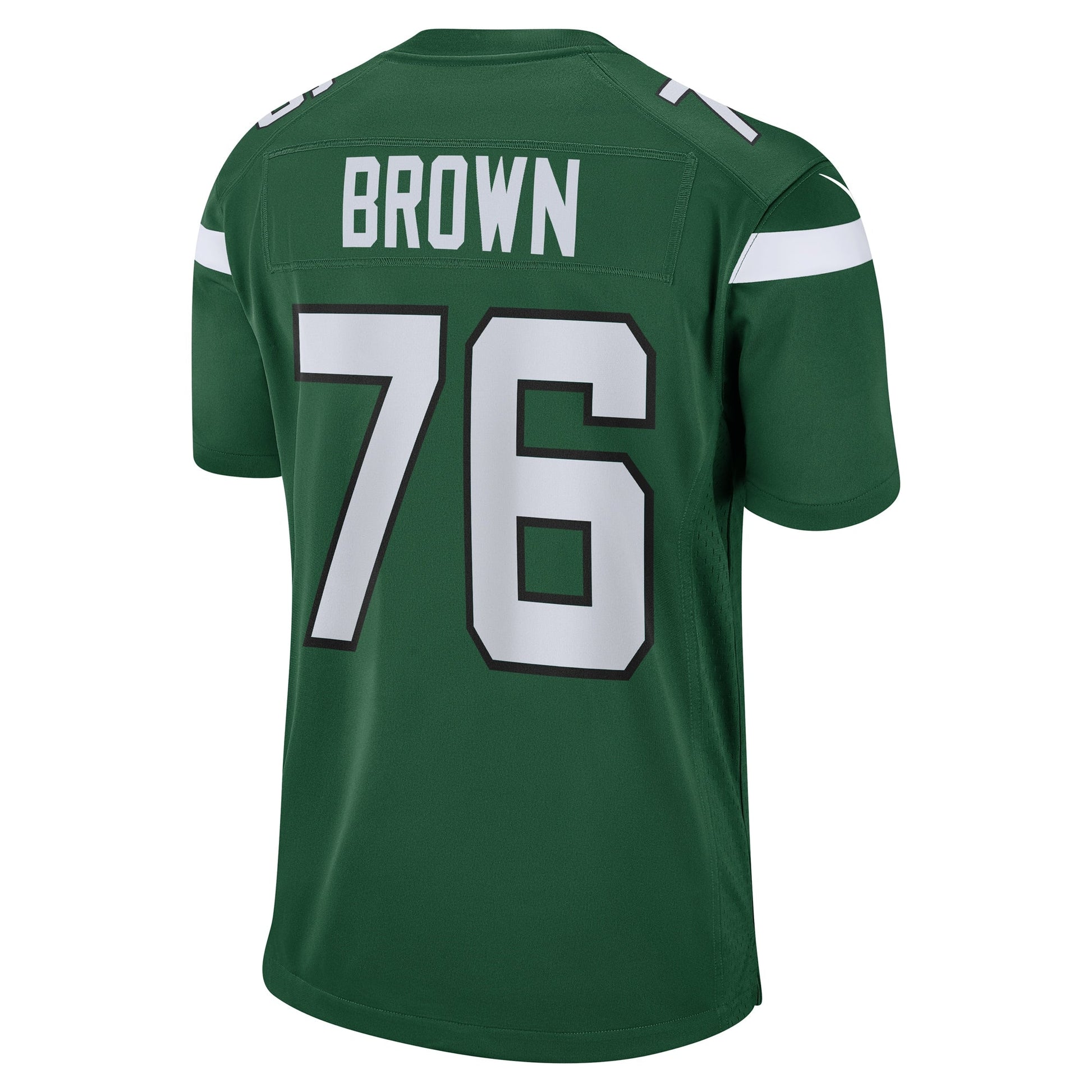Duane Brown New York Jets Team Game Jersey - Gotham Green football jersey product view 3